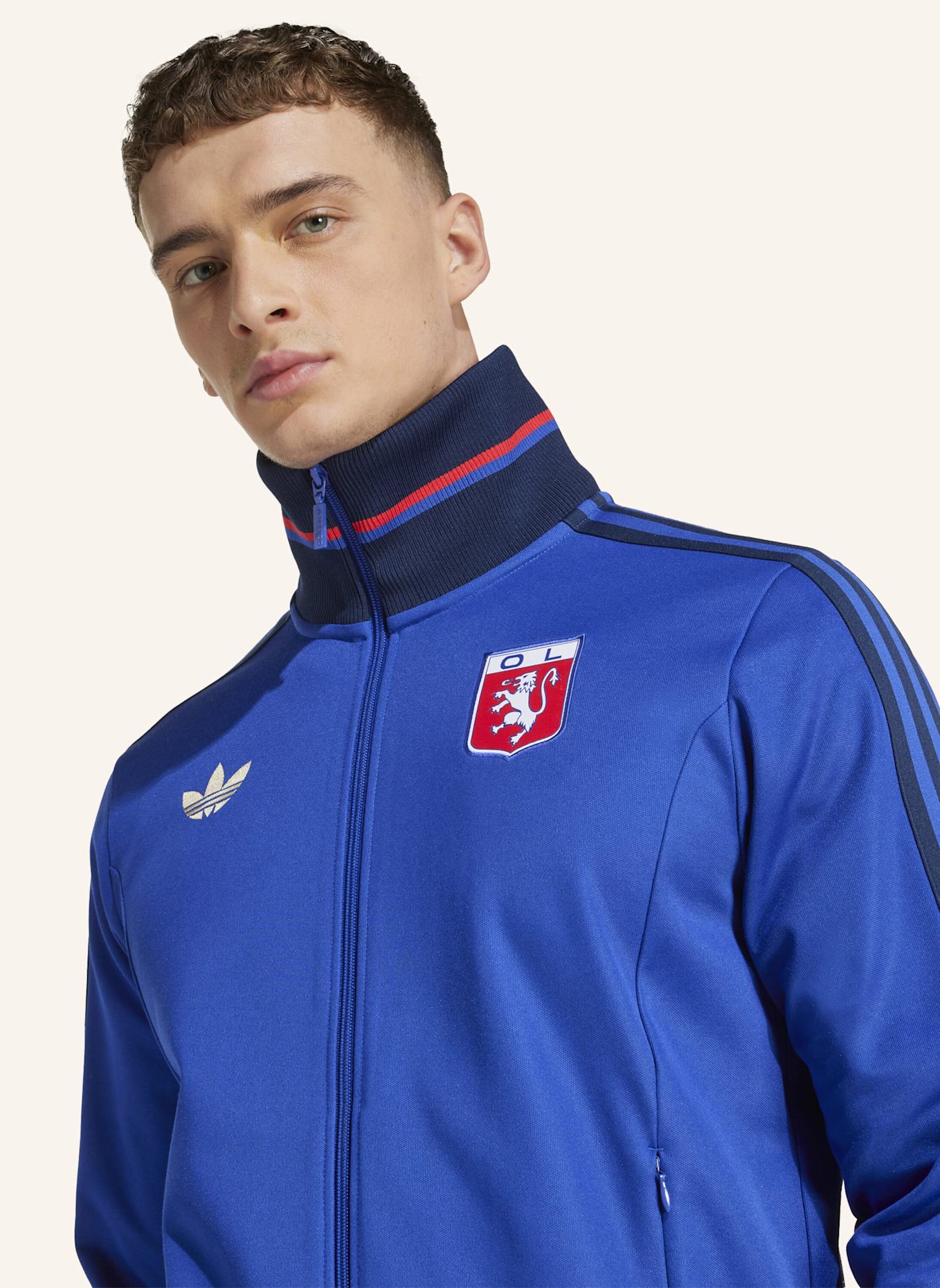 adidas Originals OLYMPIQUE LYON ANNIVERSARY ORIGINALS JACKE: BLAU