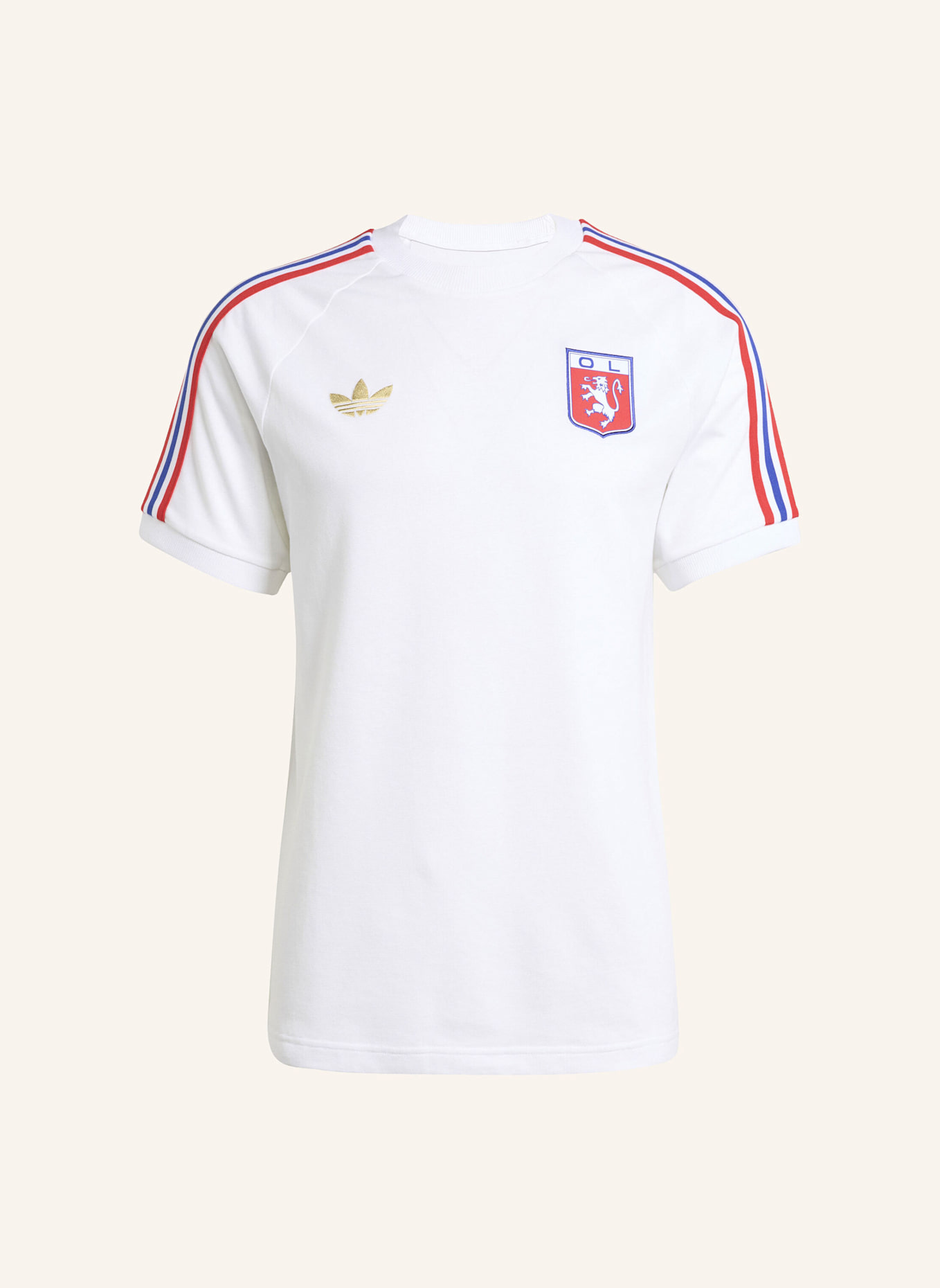 adidas Originals OLYMPIQUE LYON ANNIVERSARY T-SHIRT: WEISS