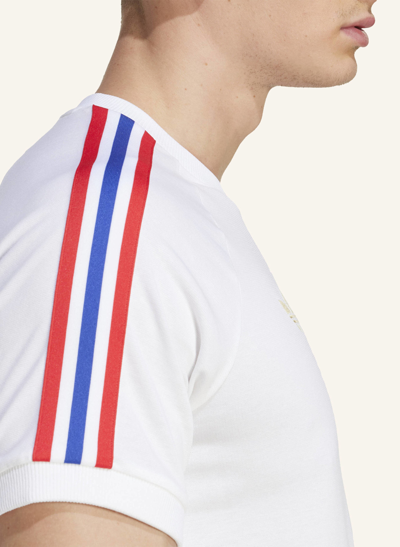 adidas Originals OLYMPIQUE LYON ANNIVERSARY T-SHIRT: WEISS