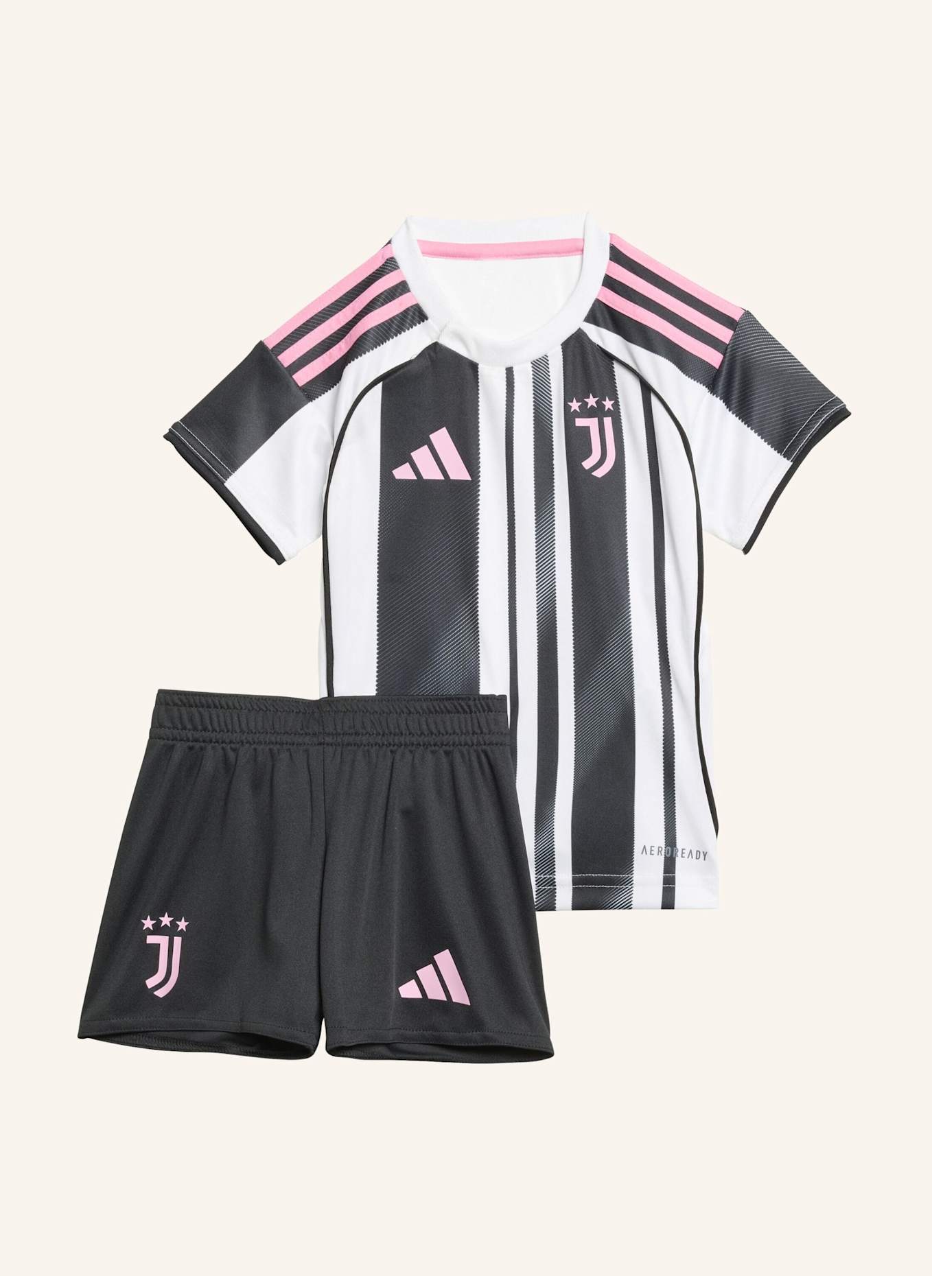 adidas JUVENTUS TURIN 25/26 MINI-HEIMAUSRÜSTUNG: WEISS/ SCHWARZ
