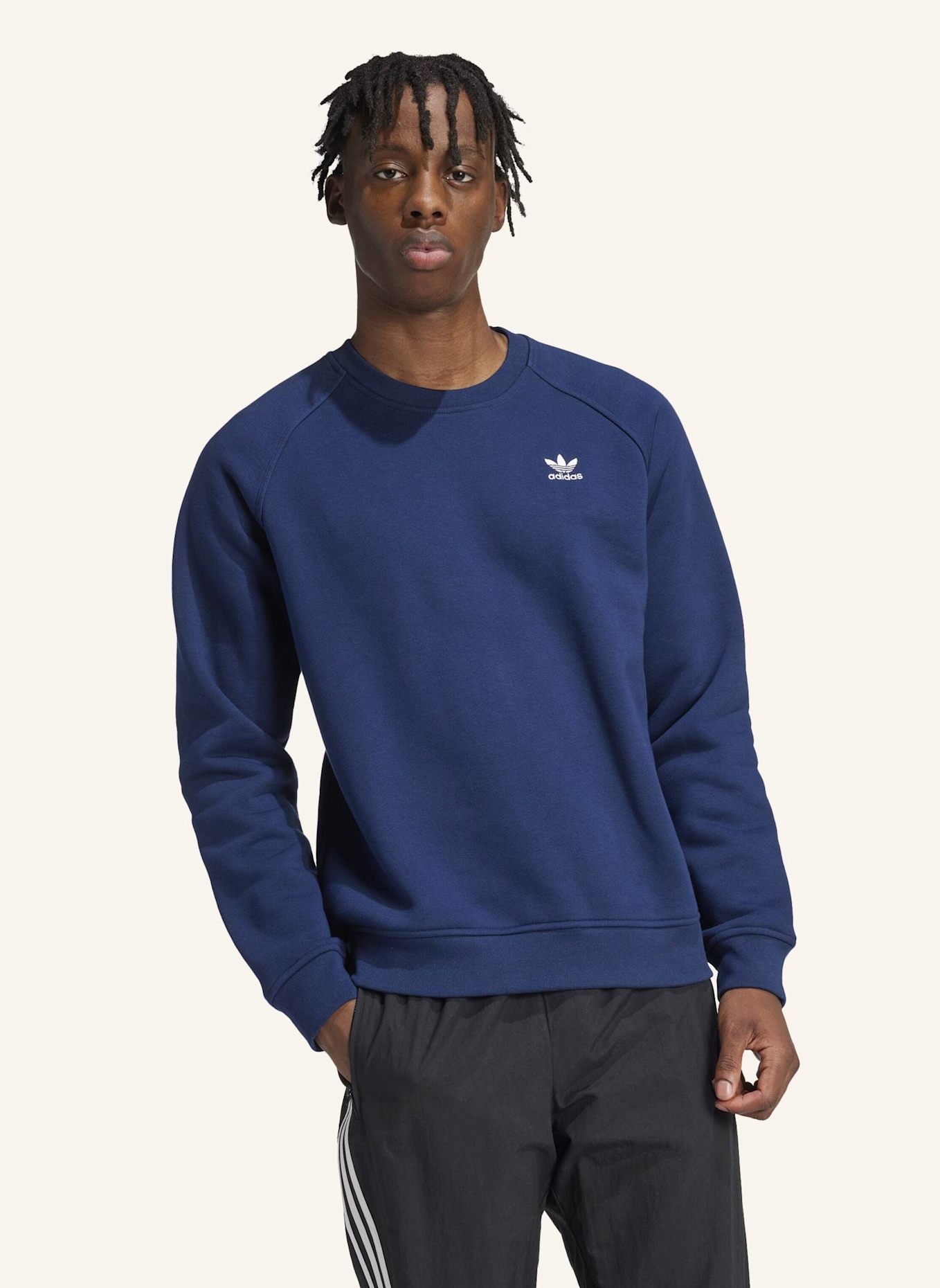 adidas Originals TREFOIL ESSENTIALS SWEATSHIRT: BLAU