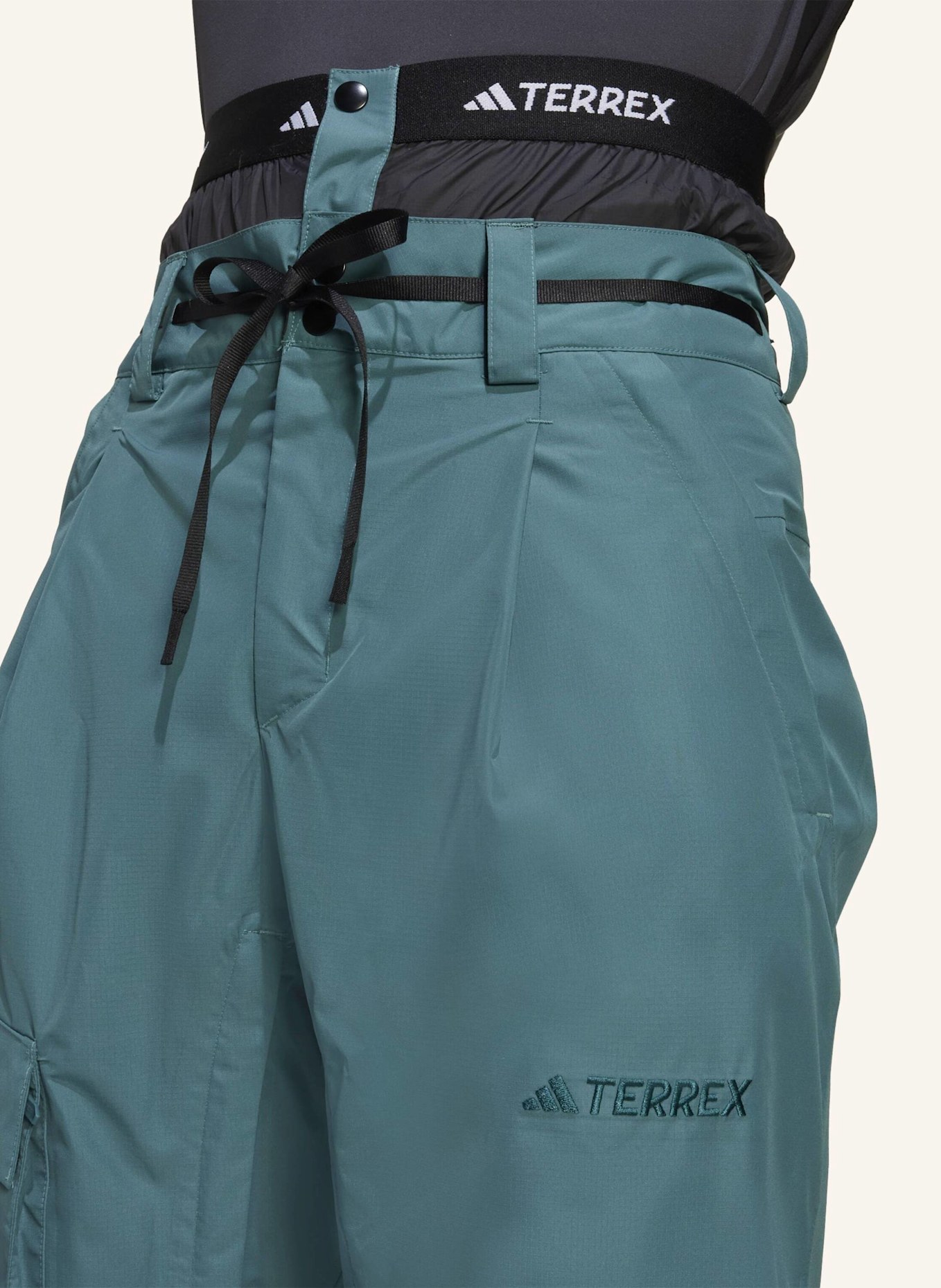 adidas TERREX TERREX XPLORIC 2 LAYER ISOLIERTE CLIMAPROOF HOSE: TÜRKIS
