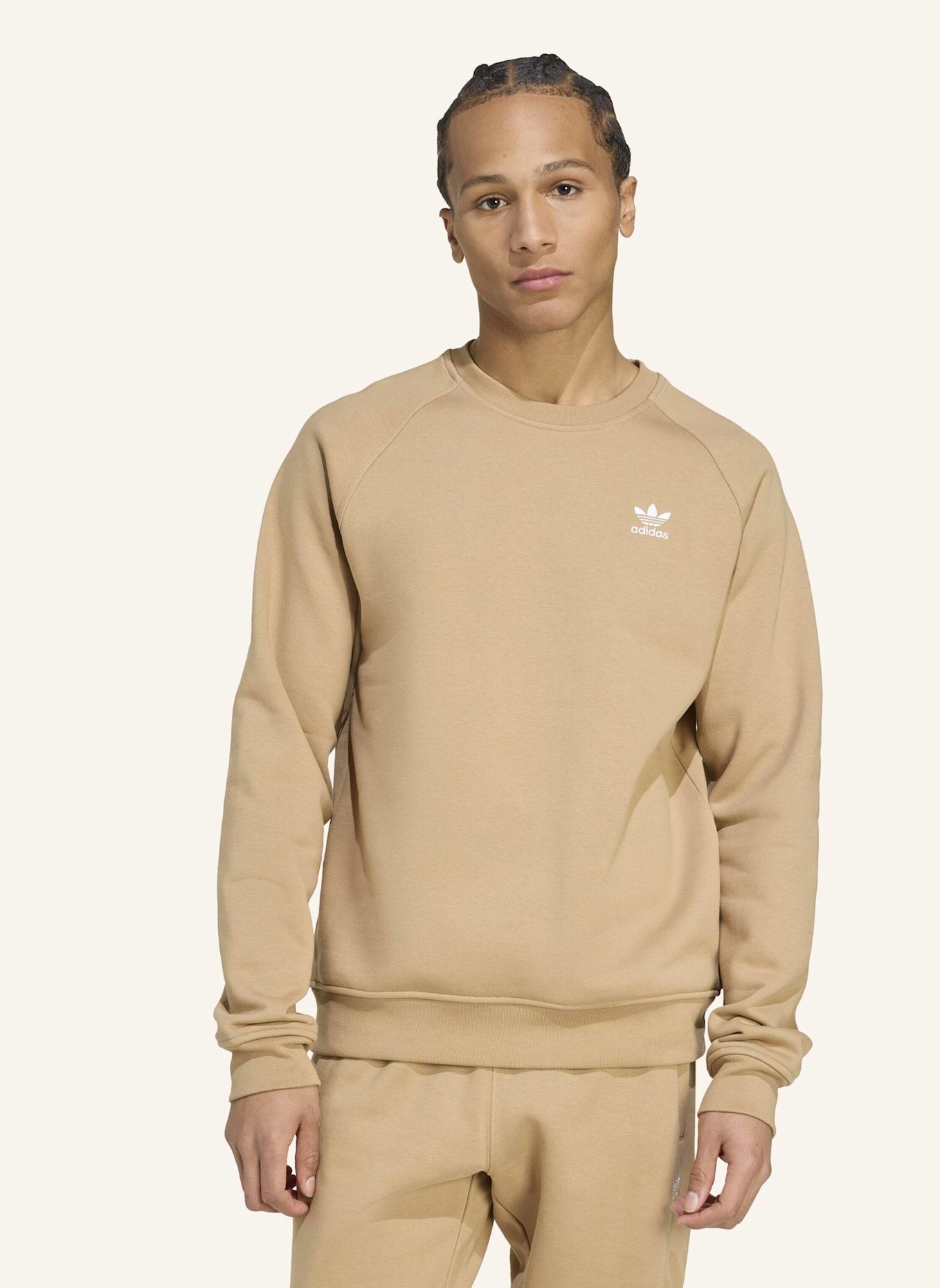 adidas Originals TREFOIL ESSENTIALS SWEATSHIRT: BEIGE