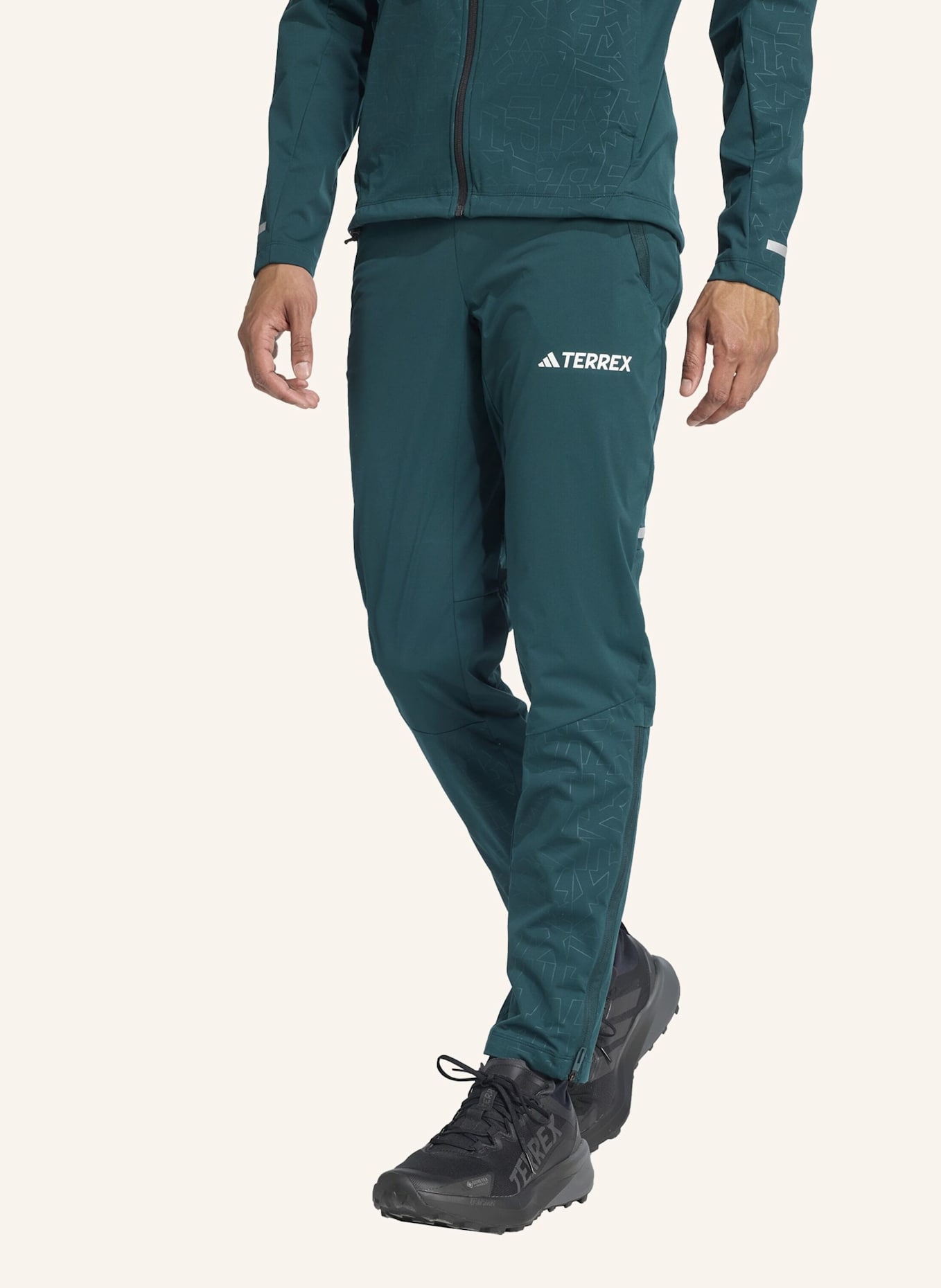 adidas TERREX TERREX XPERIOR CROSS-COUNTRY SKI SOFTSHELL-HOSE: GRÜN