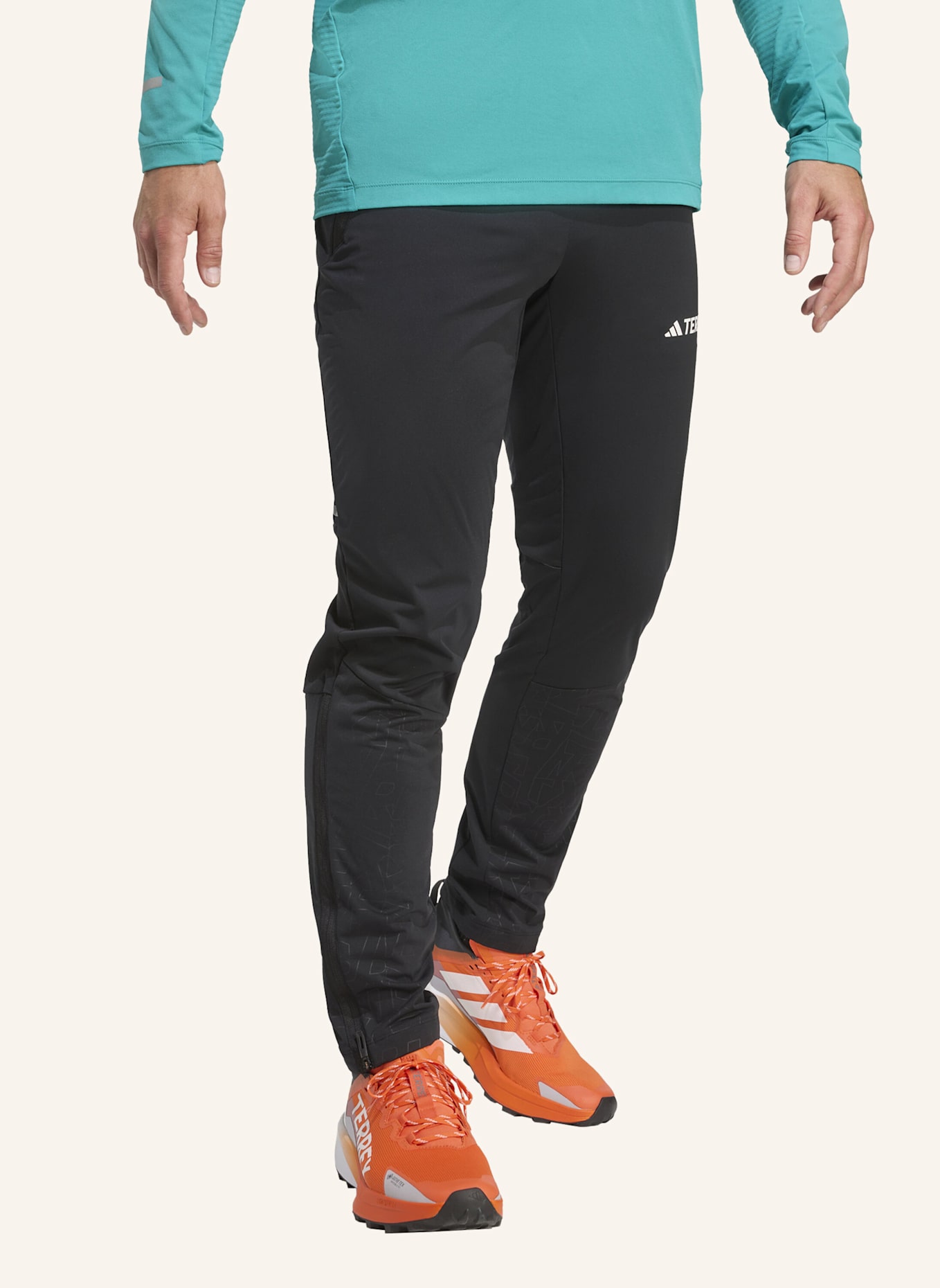 adidas TERREX TERREX XPERIOR CROSS-COUNTRY SKI SOFTSHELL-HOSE: SCHWARZ