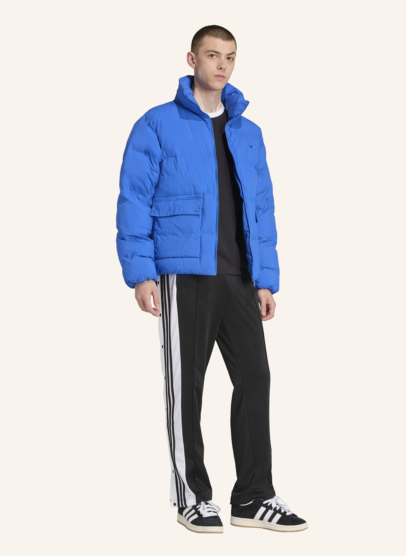adidas Originals ADIDAS ORIGINALS KUNSTDAUNEN PUFFER JACKE: BLAU