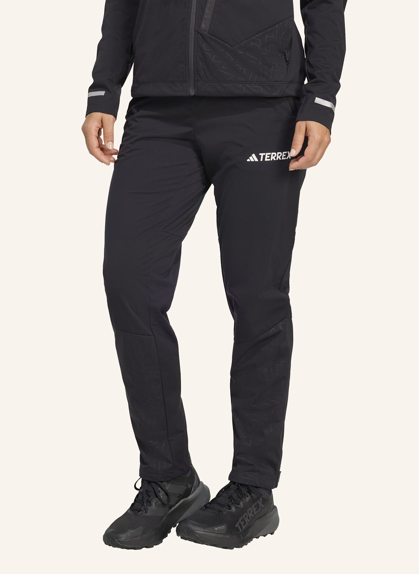 adidas TERREX TERREX XPERIOR CROSS-COUNTRY SKI SOFTSHELL-HOSE: SCHWARZ
