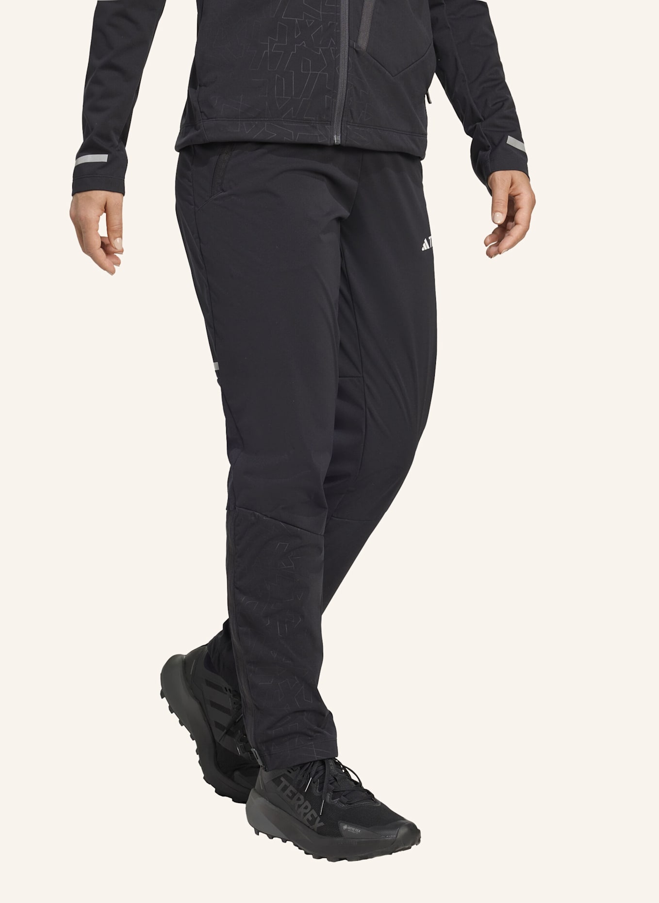 adidas TERREX TERREX XPERIOR CROSS-COUNTRY SKI SOFTSHELL-HOSE: SCHWARZ