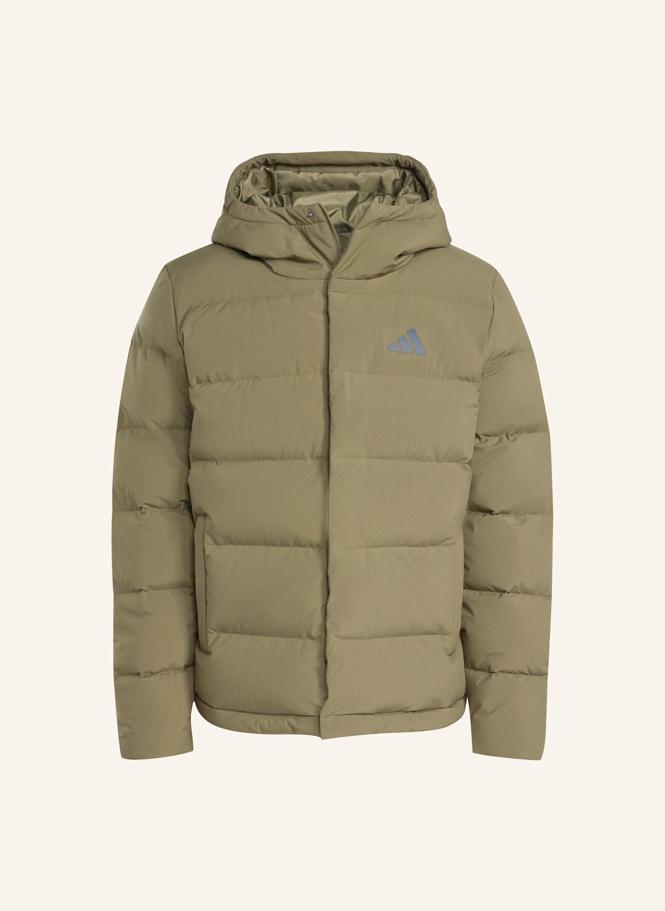 adidas HELIONIC CLIMAWARM DAUNENJACKE MIT KAPUZE: GRÜN