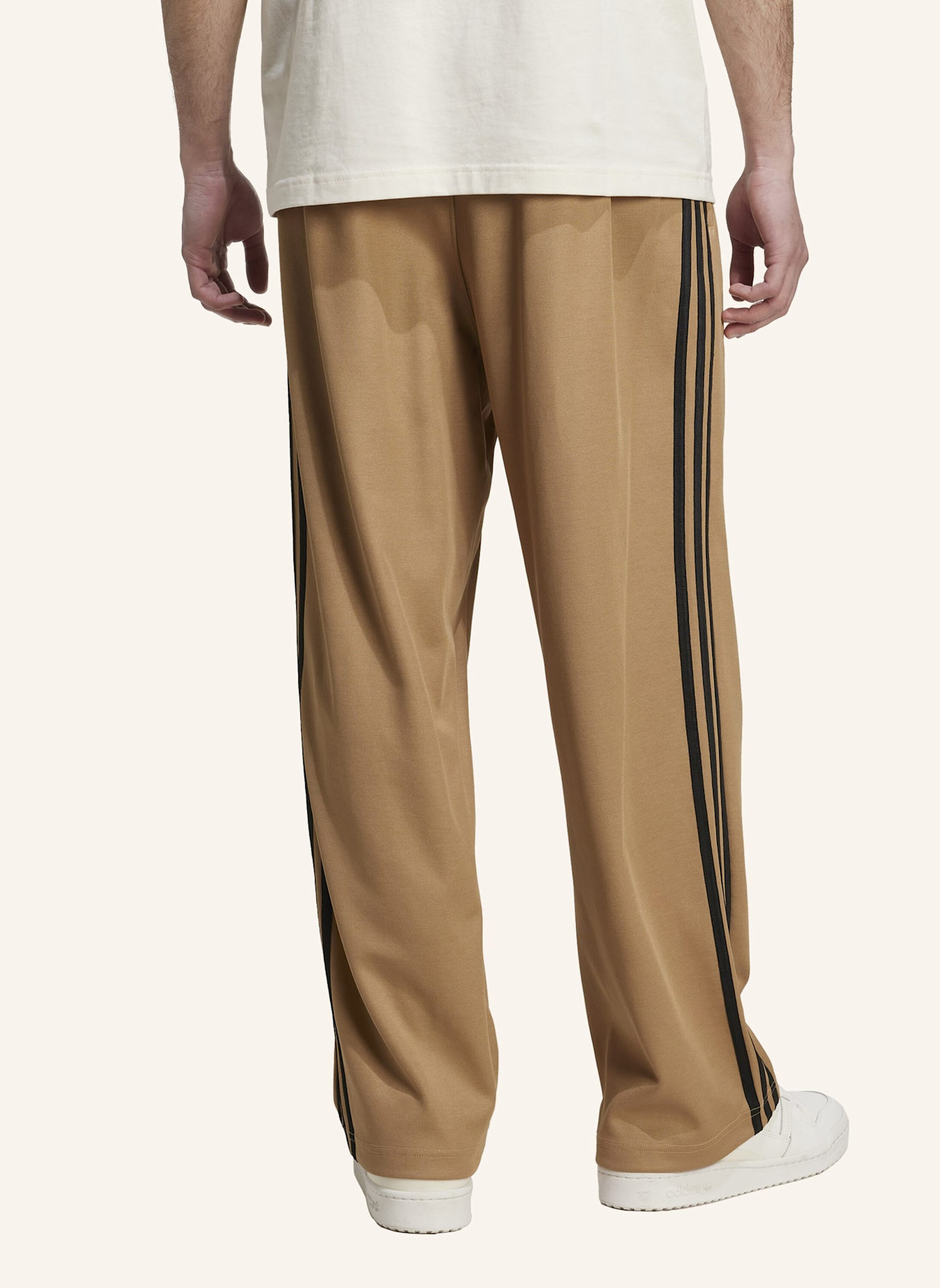 adidas Originals Track Pants ADICOLOR FIREBIRD: BEIGE/ SCHWARZ