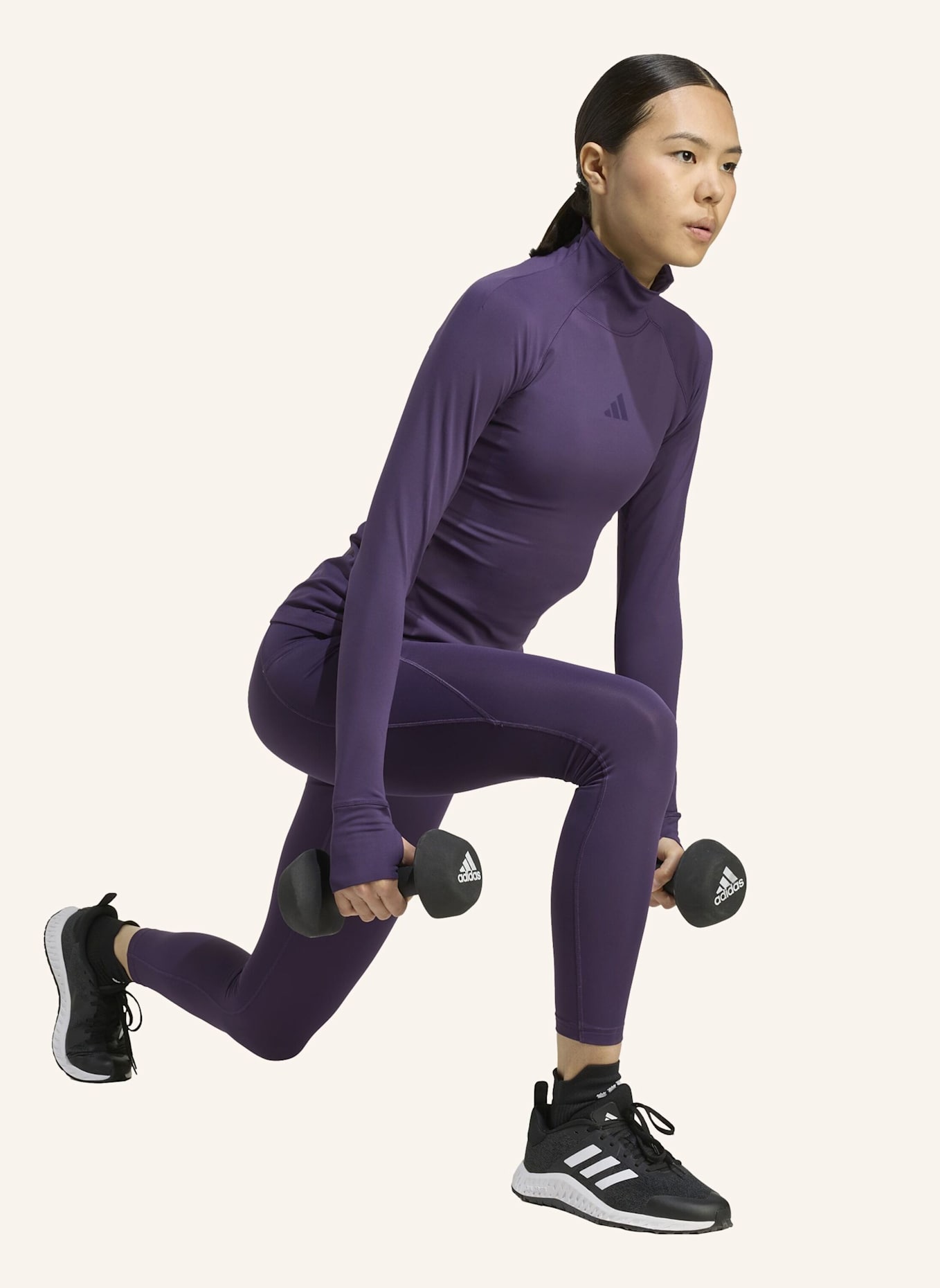 adidas ADIDAS TECHFIT COLD.RDY LONGSLEEVE: LILA