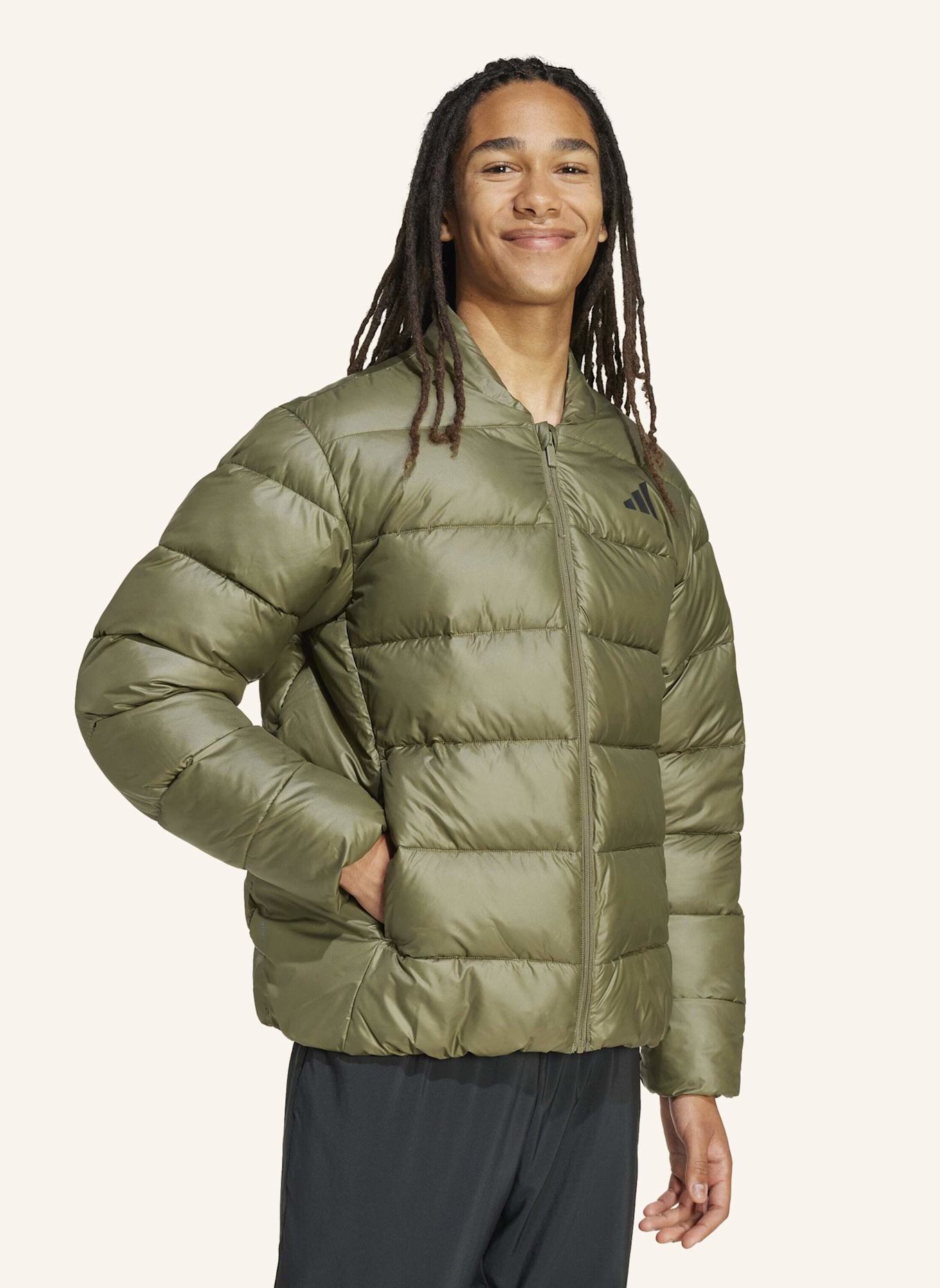 adidas ESSENTIALS CLIMAWARM KUNSTDAUNEN JACKE: GRÜN
