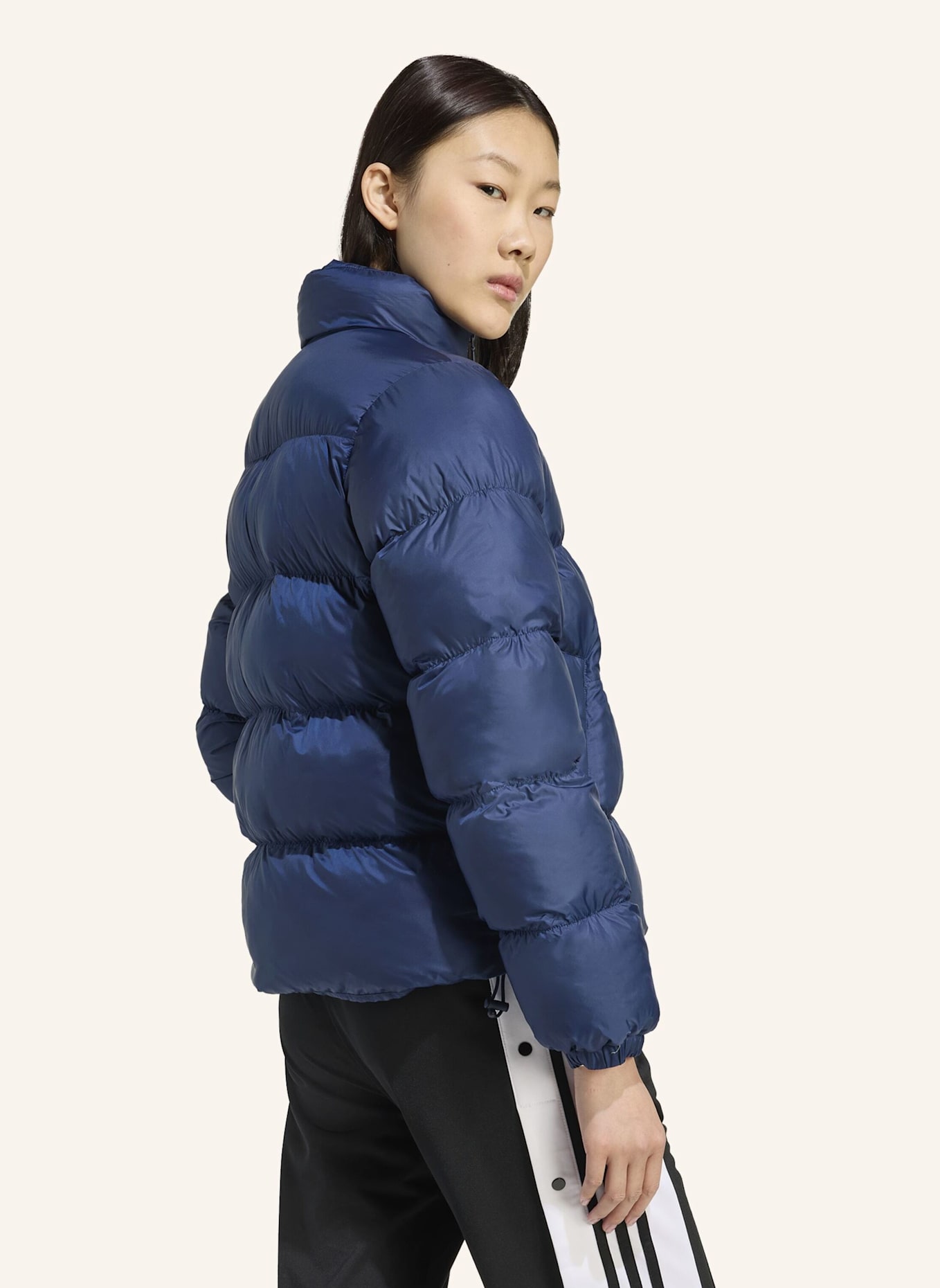 adidas Originals ADICOLOR SHORT PUFFER JACKE: BLAU
