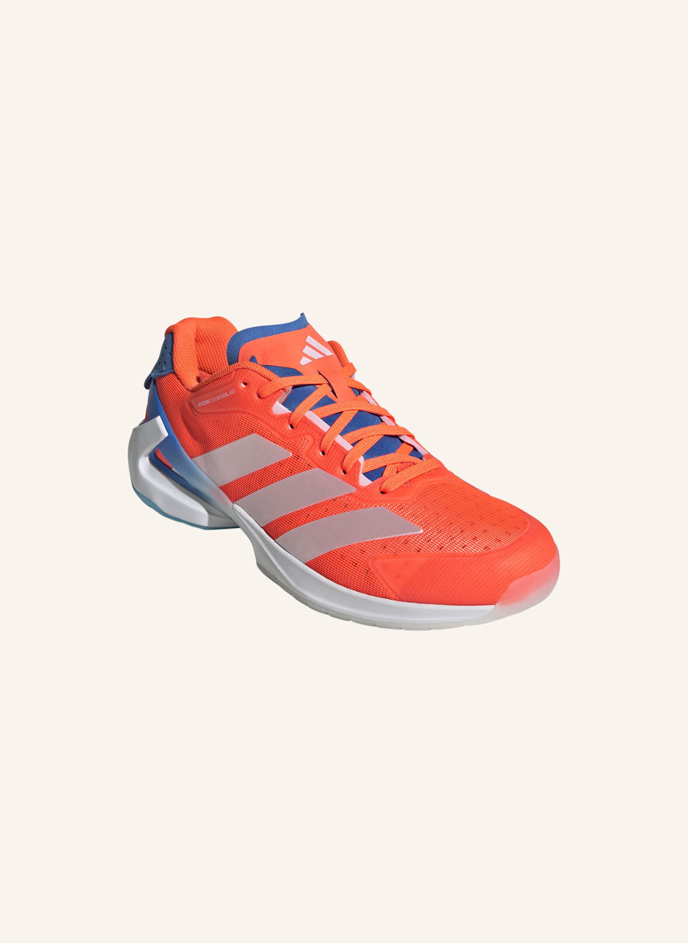 adidas Indoorschuhe ADIZERO COUNTERBLAST: ORANGE/ WEISS/ BLAU