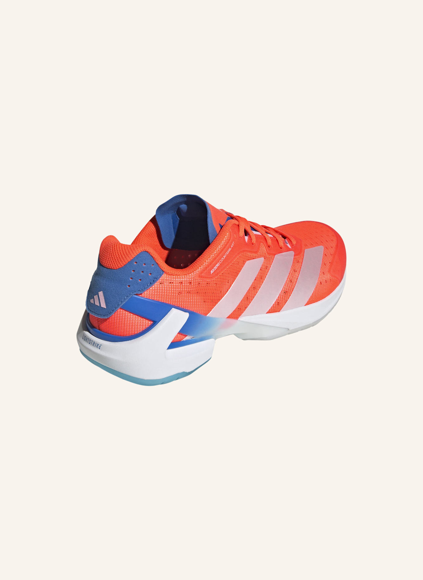 adidas Indoorschuhe ADIZERO COUNTERBLAST: ORANGE/ WEISS/ BLAU