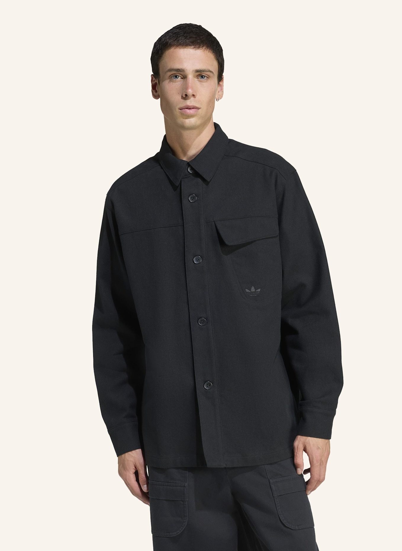 adidas Originals HOCHWERTIGES ESSENTIALS HEMD: SCHWARZ