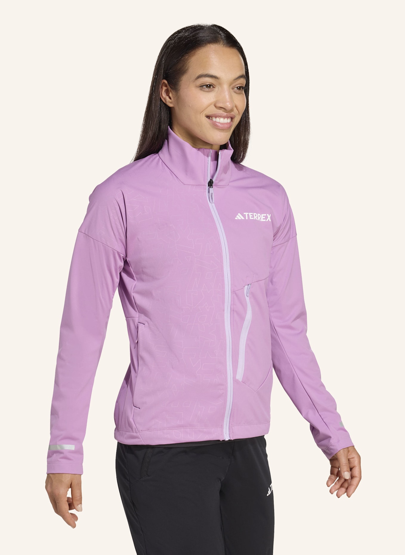 adidas TERREX TERREX XPERIOR CROSS-COUNTRY SKI SOFTSHELL-JACKE: LILA