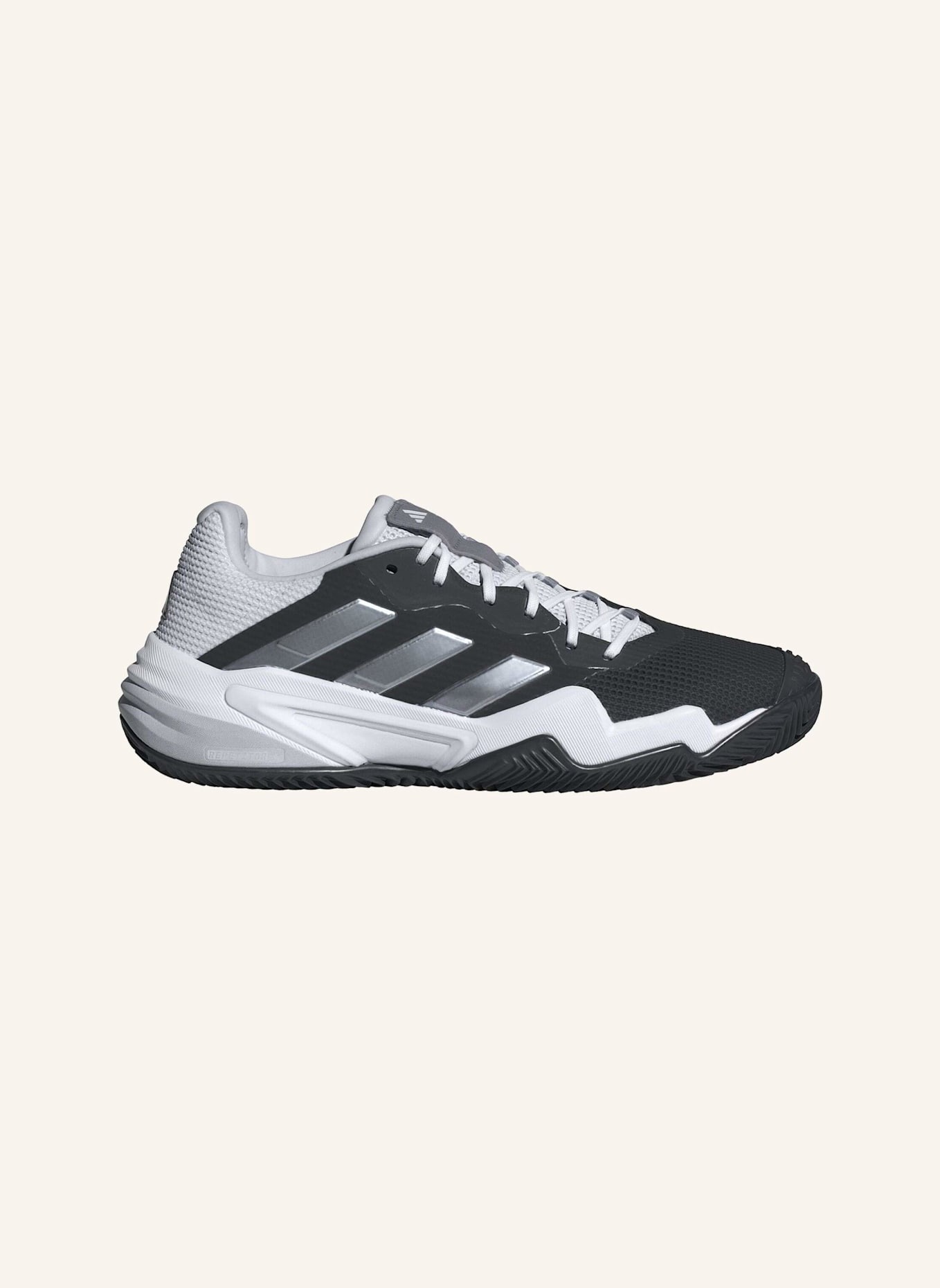 adidas BARRICADE 13 CLAY TENNISSCHUHE: SCHWARZ/ WEISS/ GRAU