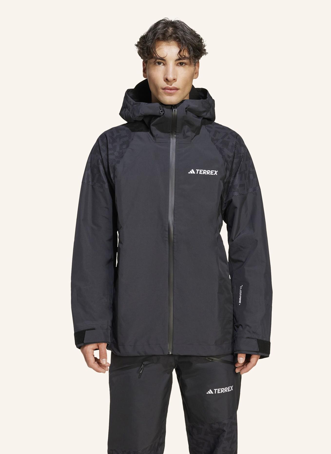 adidas TERREX TERREX XPERIOR HYBRID PRIMEKNIT CLIMAPROOF+ JACKE: SCHWARZ