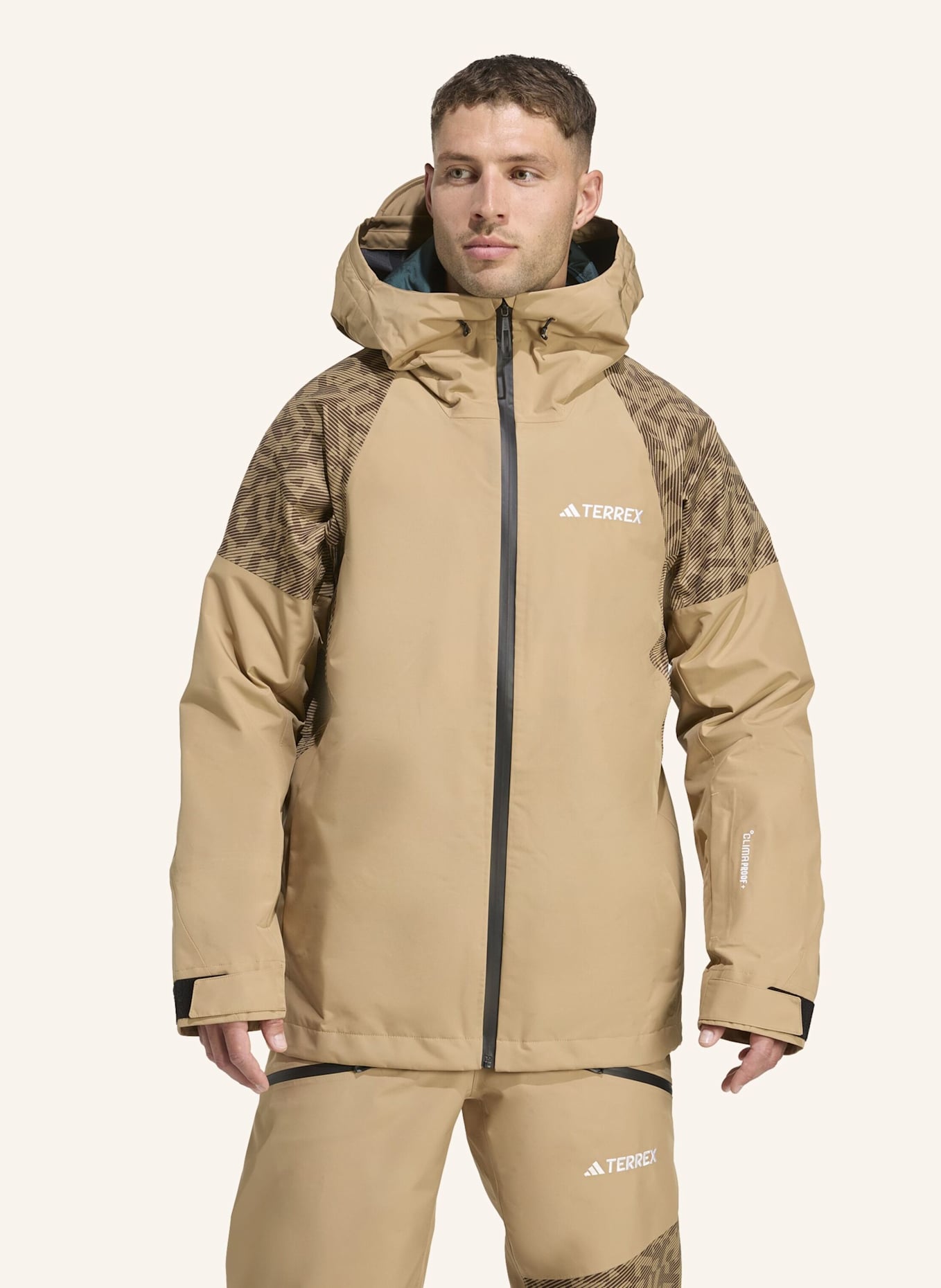 adidas TERREX TERREX XPERIOR HYBRID PRIMEKNIT CLIMAPROOF+ JACKE: BRAUN