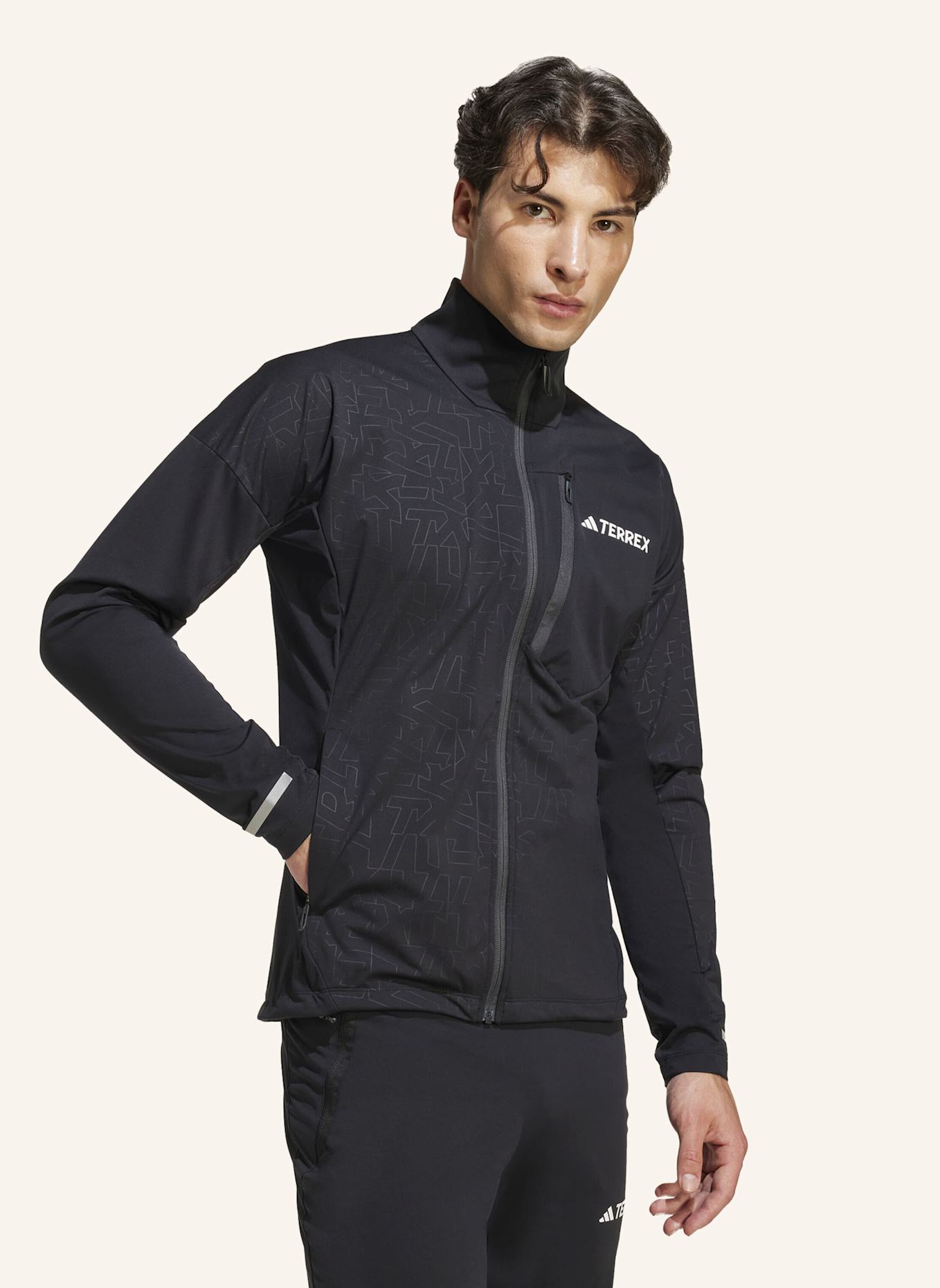 adidas TERREX TERREX XPERIOR CROSS-COUNTRY SKI SOFTSHELL-JACKE: SCHWARZ