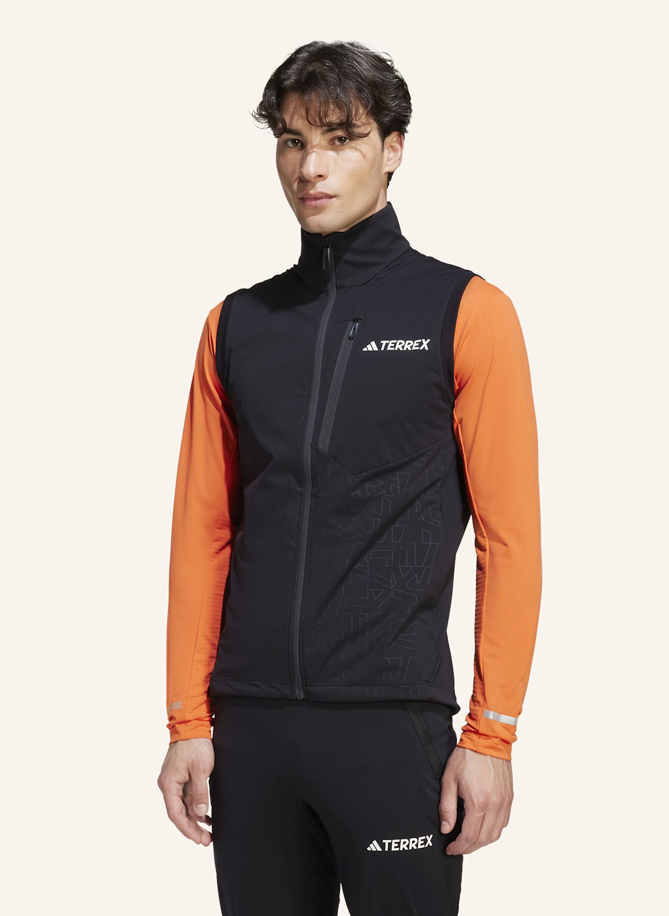 adidas TERREX TERREX XPERIOR CROSS-COUNTRY SKI SOFTSHELL-WESTE: SCHWARZ