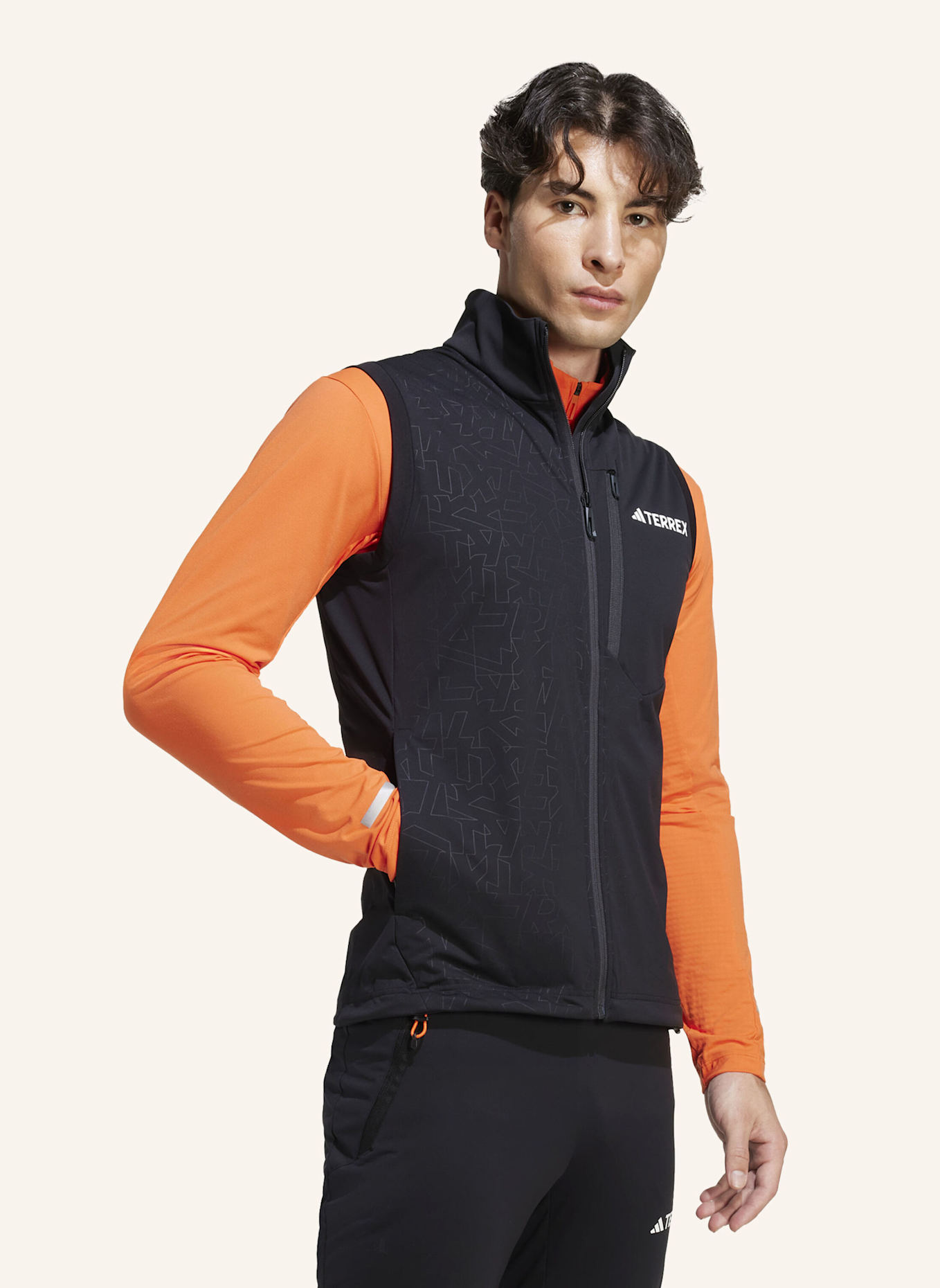 adidas TERREX TERREX XPERIOR CROSS-COUNTRY SKI SOFTSHELL-WESTE: SCHWARZ