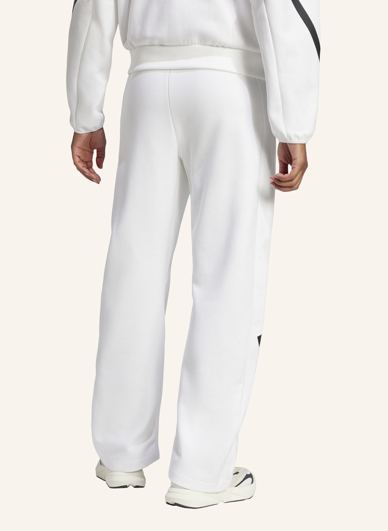 adidas Sweatpants Z.N.E. BAR PT: WEISS/ SCHWARZ