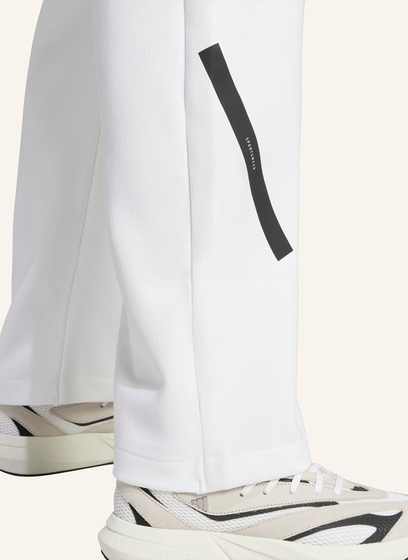 adidas Sweatpants Z.N.E. BAR PT: WEISS/ SCHWARZ