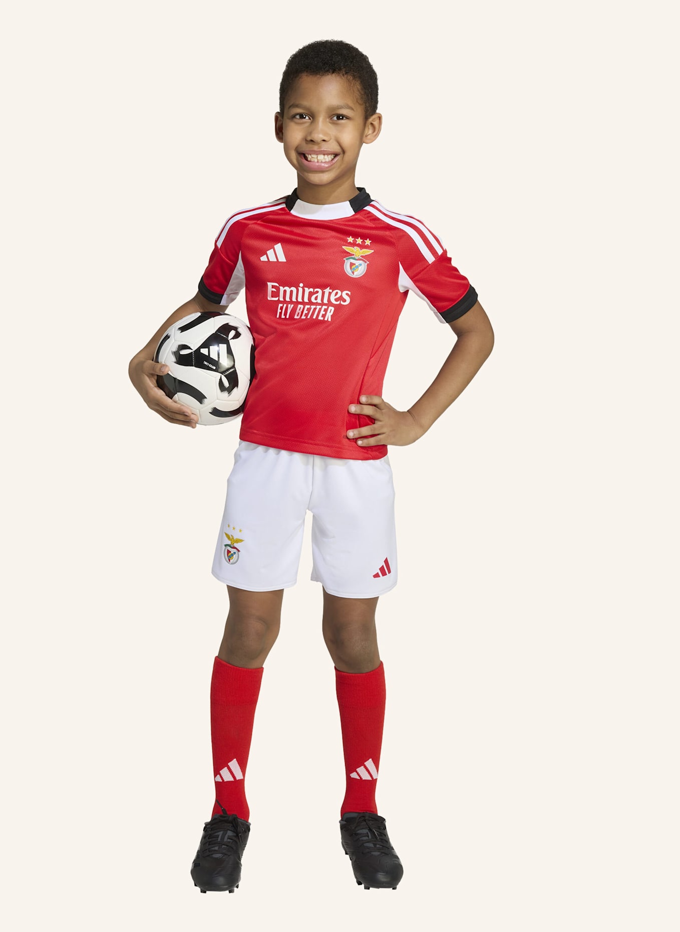 adidas BENFICA LISSABON 25/26 KIDS MINI-HEIMAUSRÜSTUNG: ROT/ WEISS