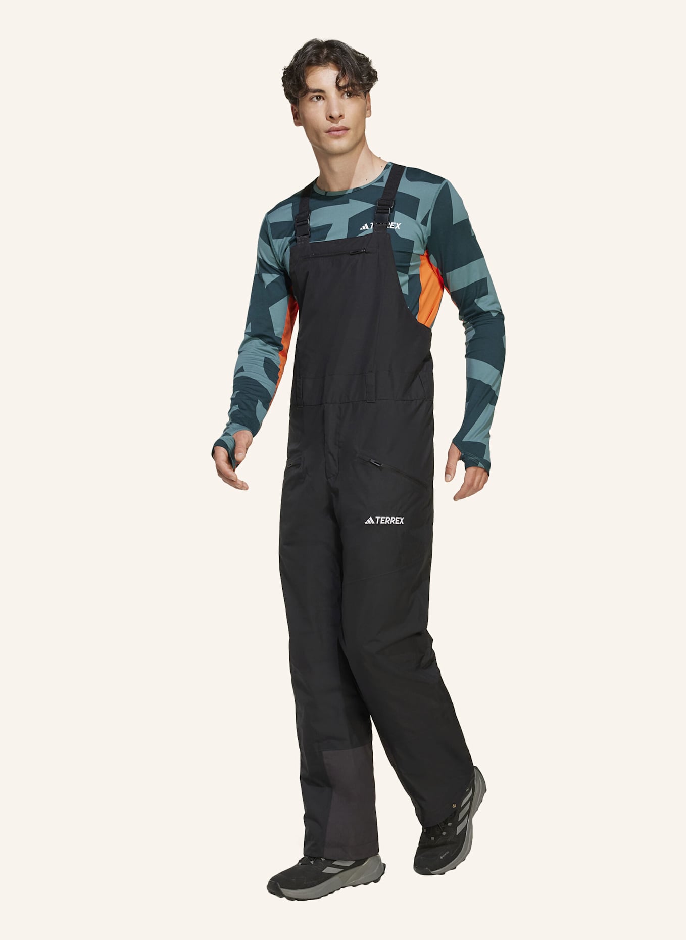 adidas TERREX TERREX MULTI 2-LAGEN ISOLIERTE CLIMAPROOF LATZHOSE: SCHWARZ