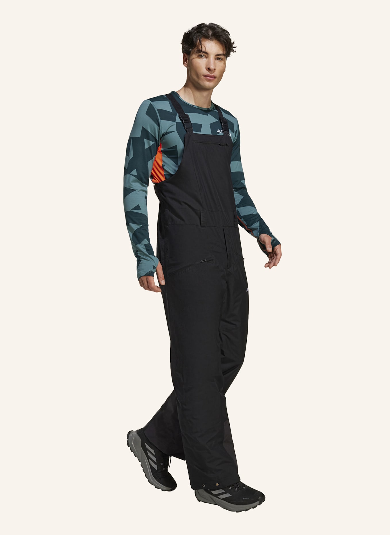 adidas TERREX TERREX MULTI 2-LAGEN ISOLIERTE CLIMAPROOF LATZHOSE: SCHWARZ