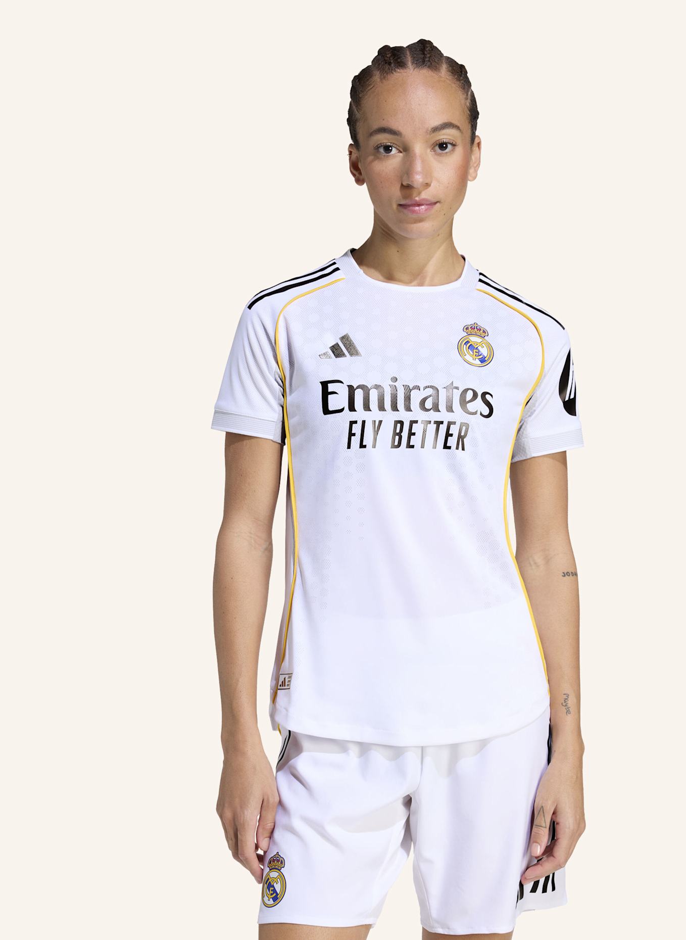 adidas REAL MADRID 25/26 HEIMTRIKOT AUTHENTIC JERSEY: WEISS