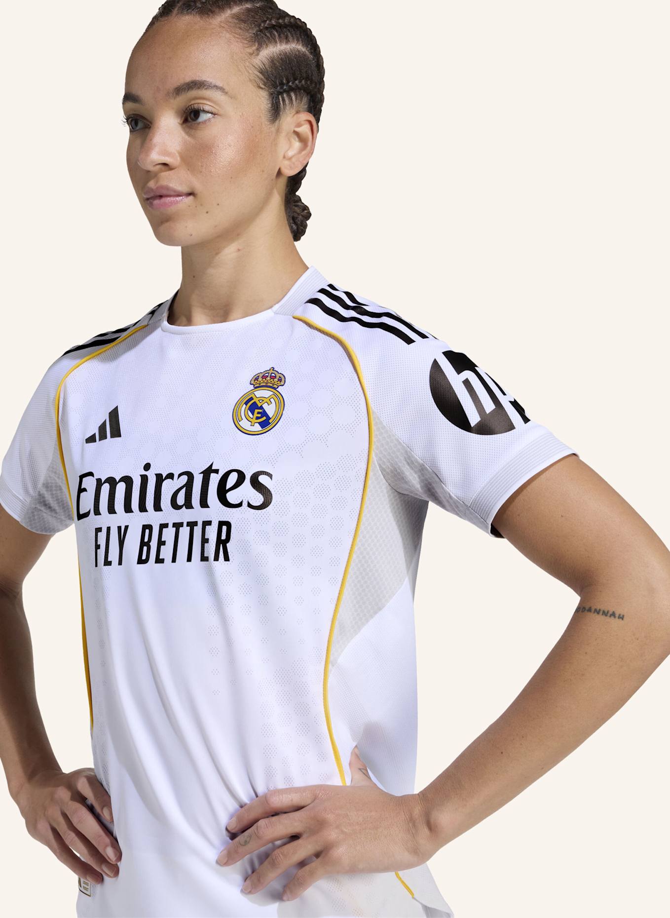 adidas REAL MADRID 25/26 HEIMTRIKOT AUTHENTIC JERSEY: WEISS