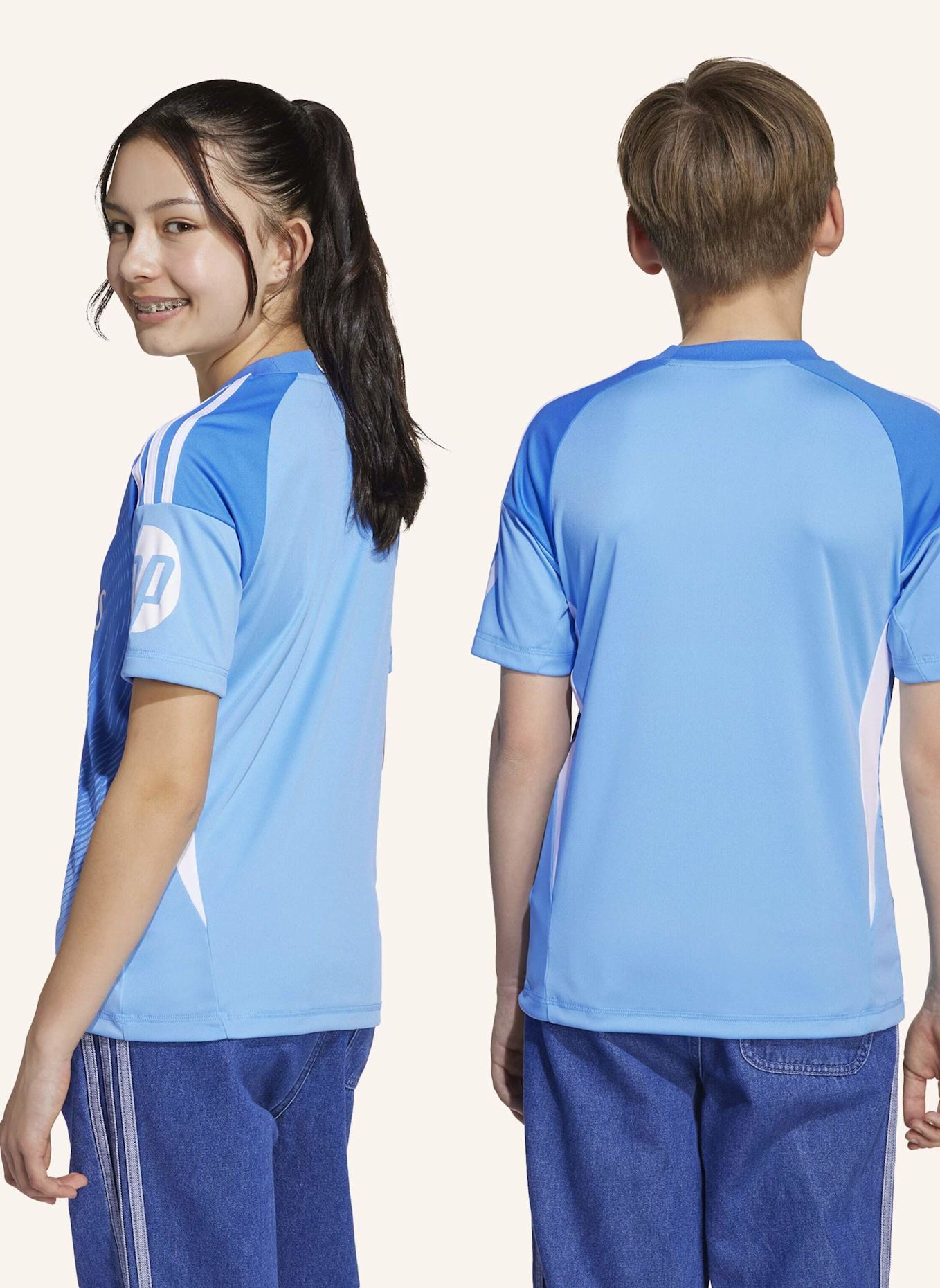 adidas REAL MADRID 25/26 KIDS TORWART-HEIMTRIKOT: BLAU