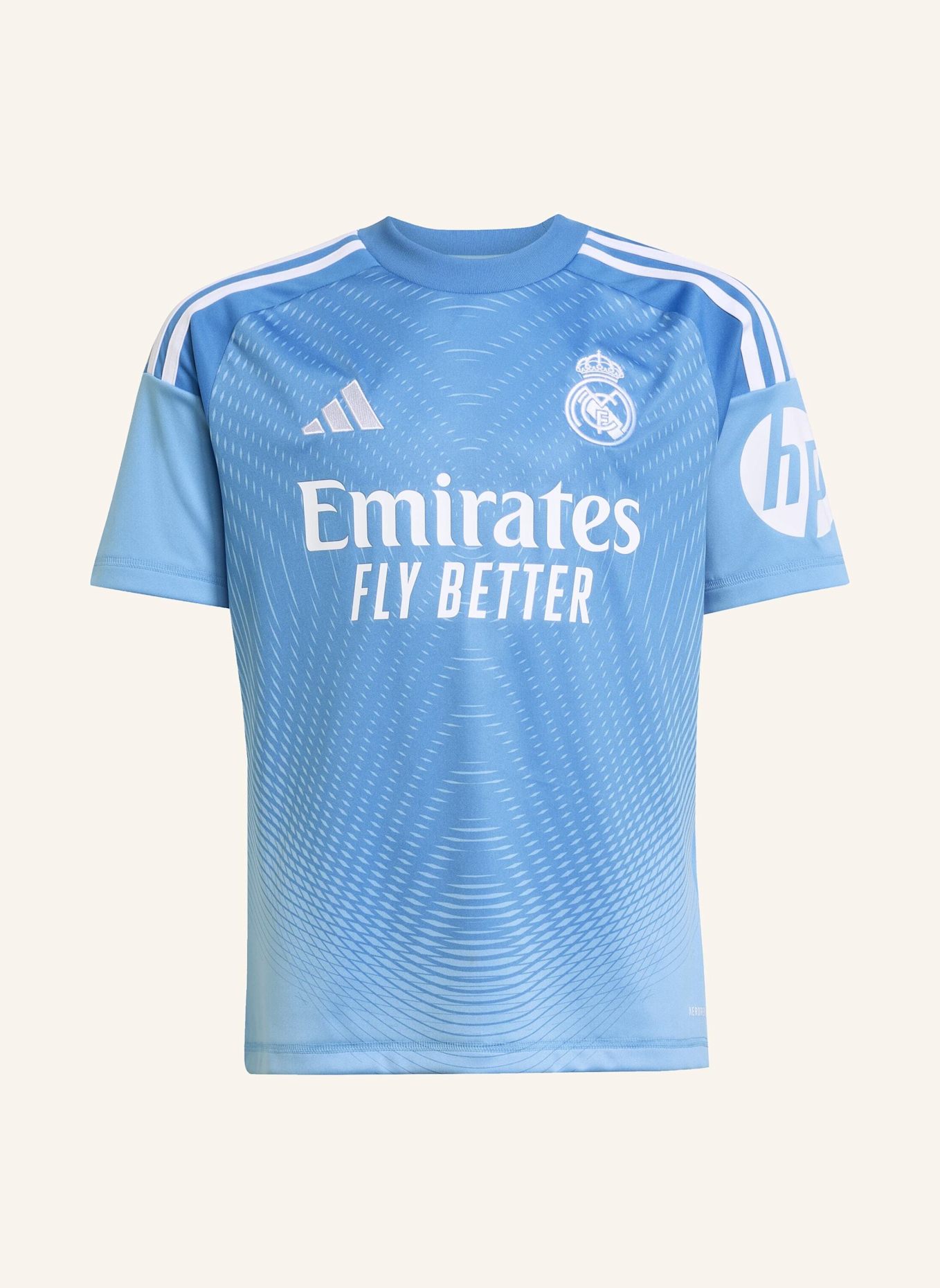adidas REAL MADRID 25/26 KIDS TORWART-HEIMTRIKOT: BLAU