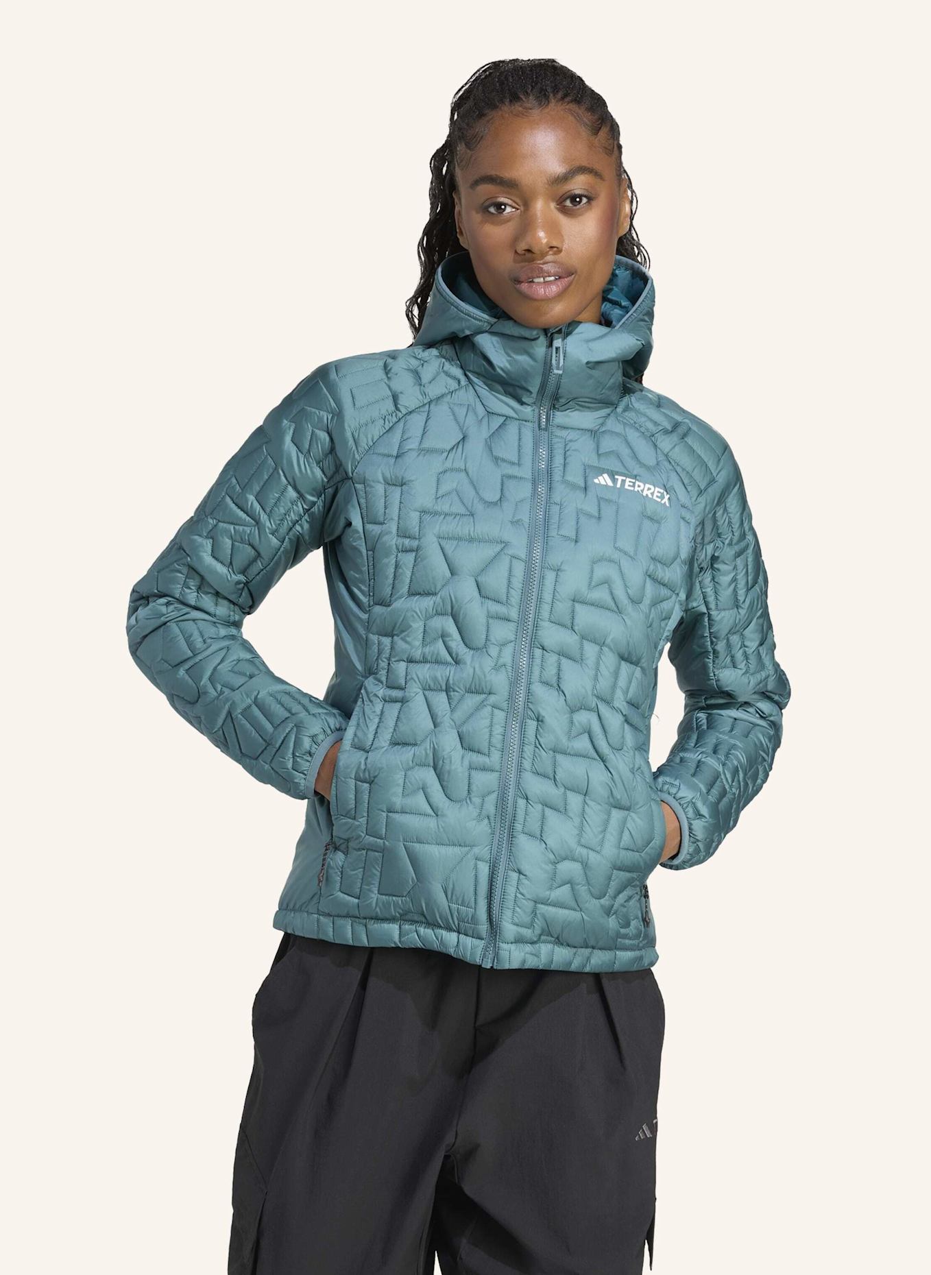 adidas TERREX Steppjacke TERREX XPERIOR PRIMALOFT LOOSE FILL HOODED: TÜRKIS