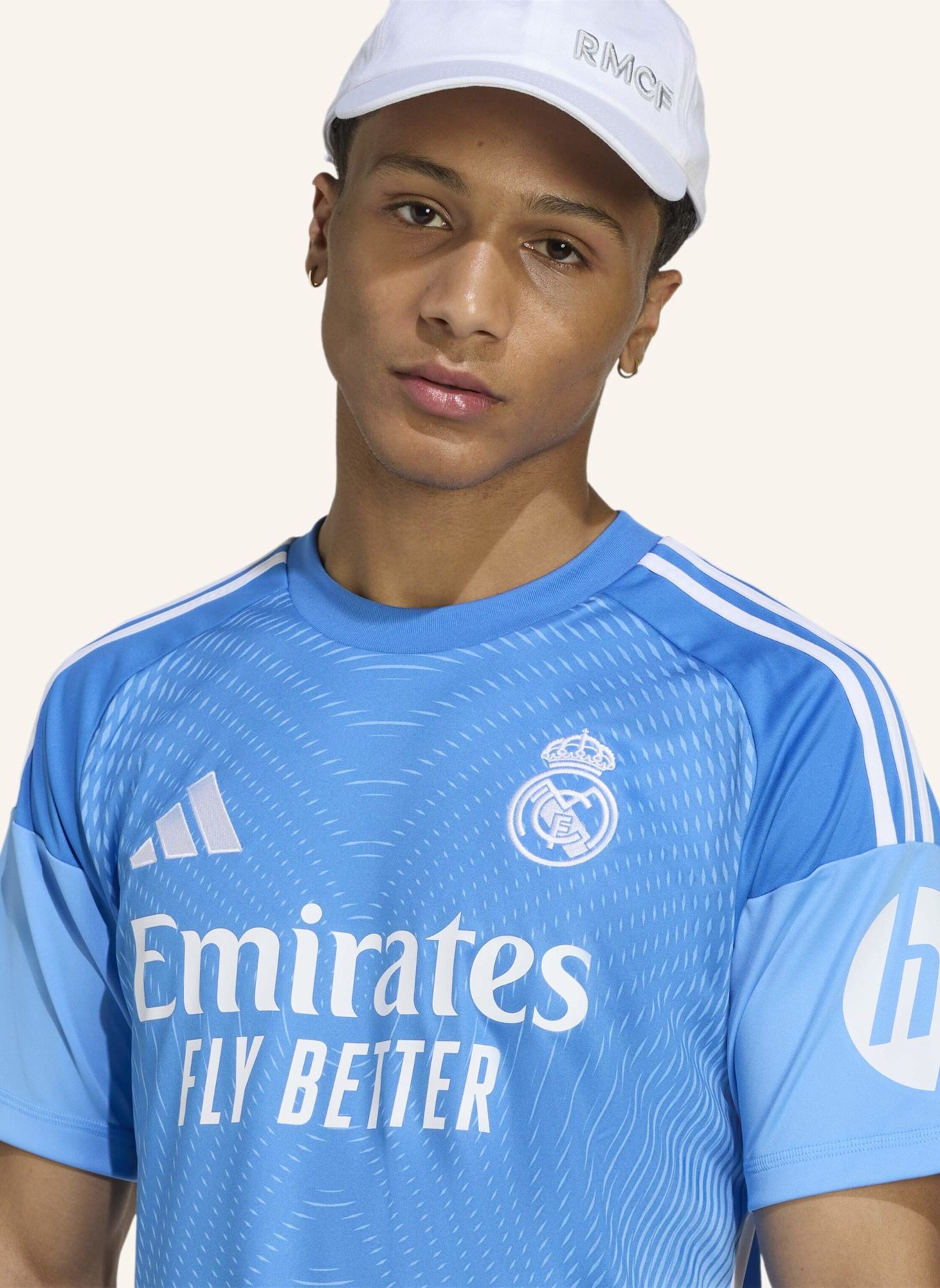 adidas REAL MADRID 25/26 HEIM-TORWART-JERSEY: BLAU