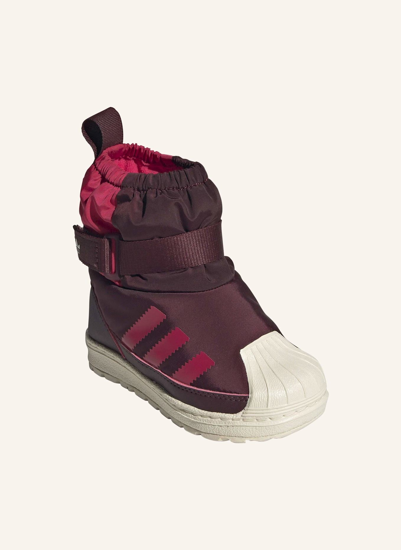adidas Originals ADIDAS SUPERSTAR 360 STIEFEL FÜR KINDER: DUNKELROT/ CREME/ FUCHSIA