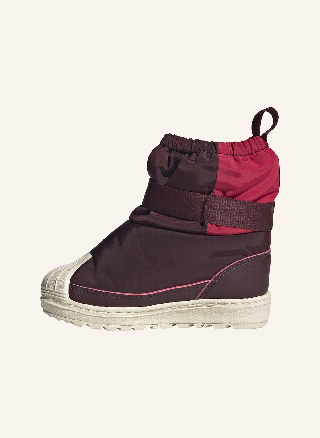 adidas Originals ADIDAS SUPERSTAR 360 STIEFEL FÜR KINDER: DUNKELROT/ CREME/ FUCHSIA