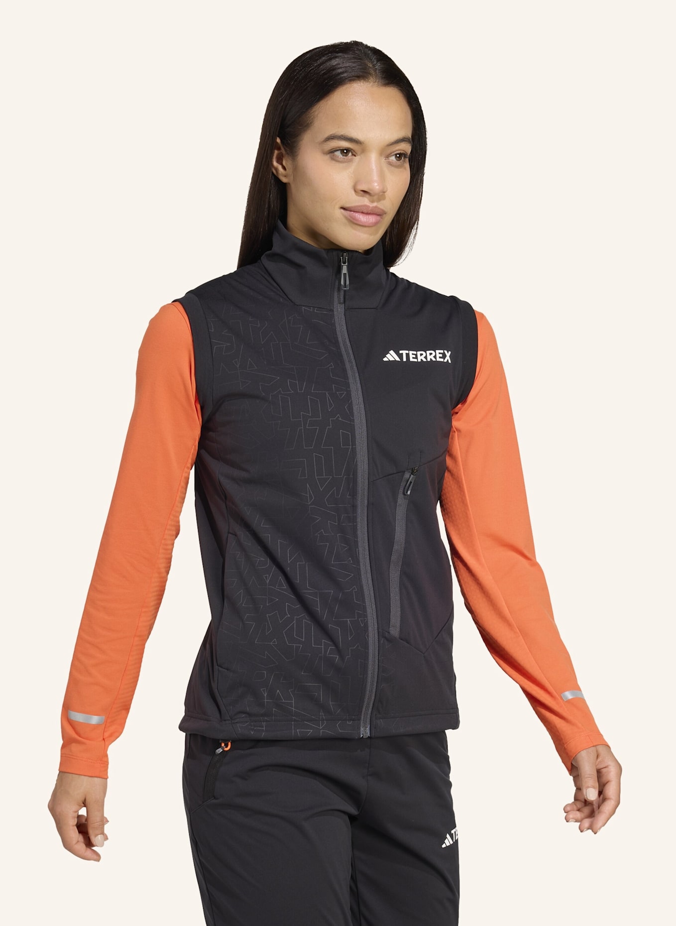 adidas TERREX TERREX XPERIOR CROSS-COUNTRY SKI SOFTSHELL-WESTE: SCHWARZ