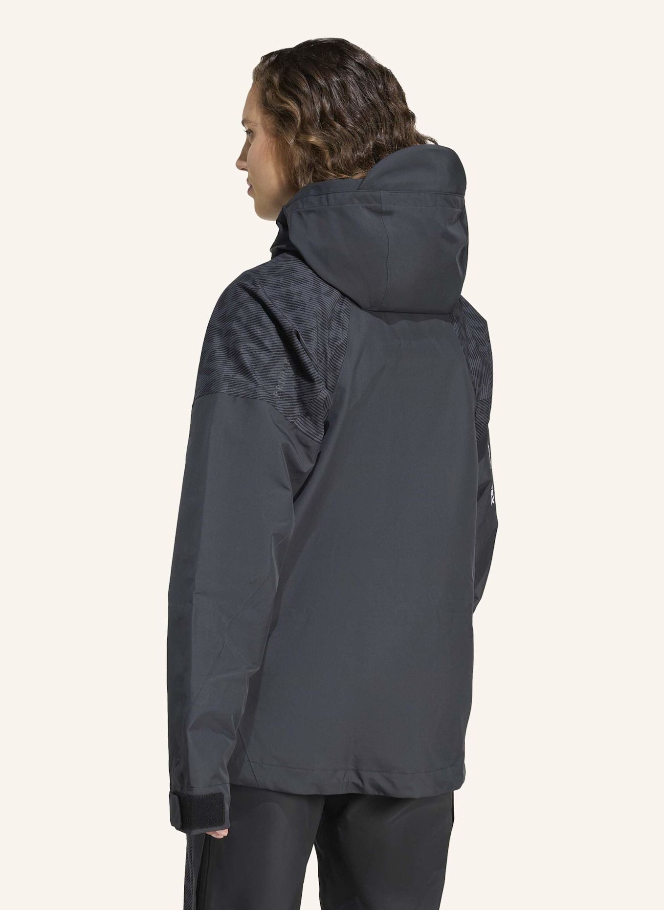 adidas TERREX TERREX XPERIOR HYBRID PRIMEKNIT CLIMAPROOF+ JACKE: SCHWARZ