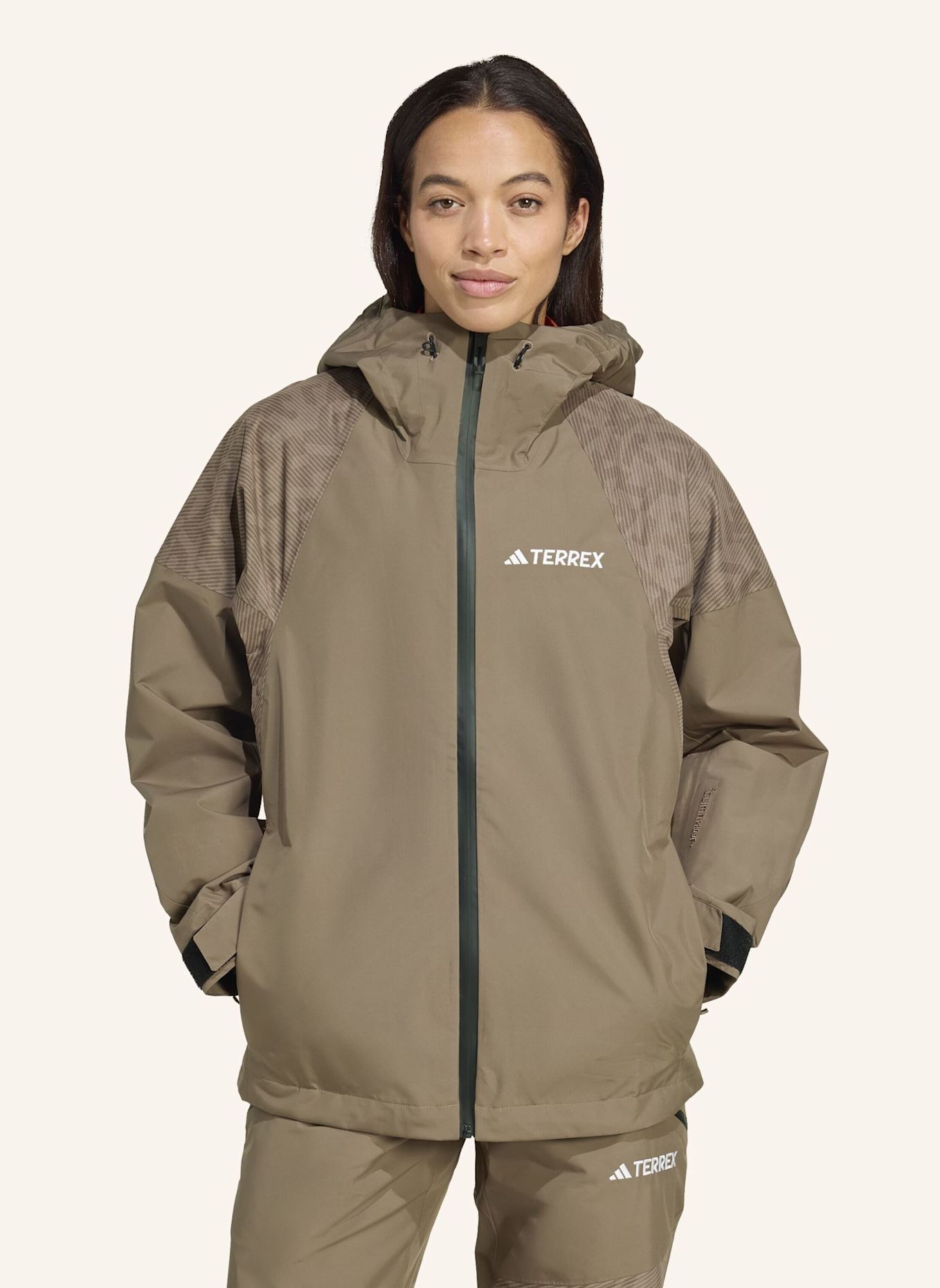 adidas TERREX TERREX XPERIOR HYBRID PRIMEKNIT CLIMAPROOF+ JACKE: BRAUN
