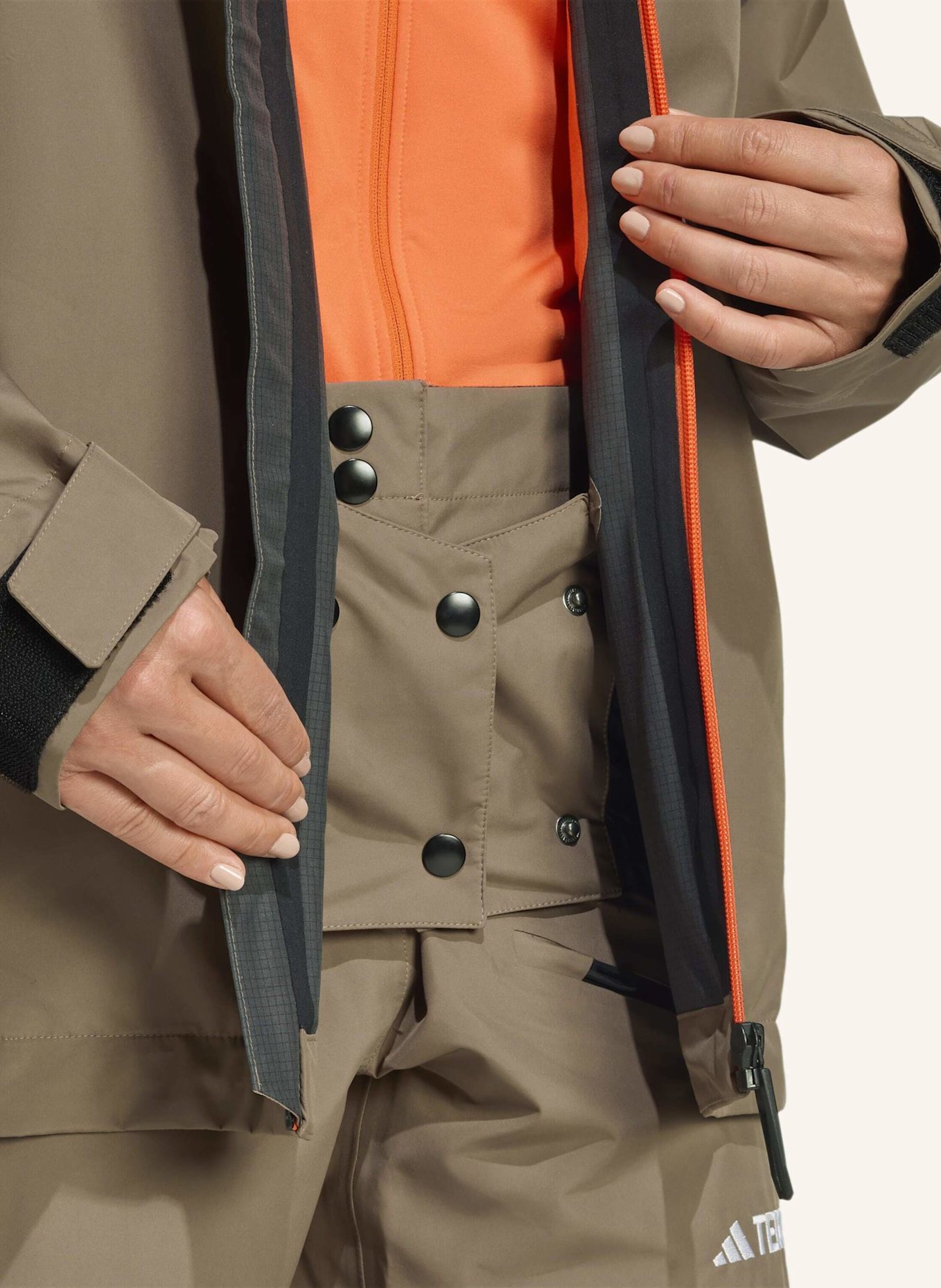 adidas TERREX TERREX XPERIOR HYBRID PRIMEKNIT CLIMAPROOF+ JACKE: BRAUN