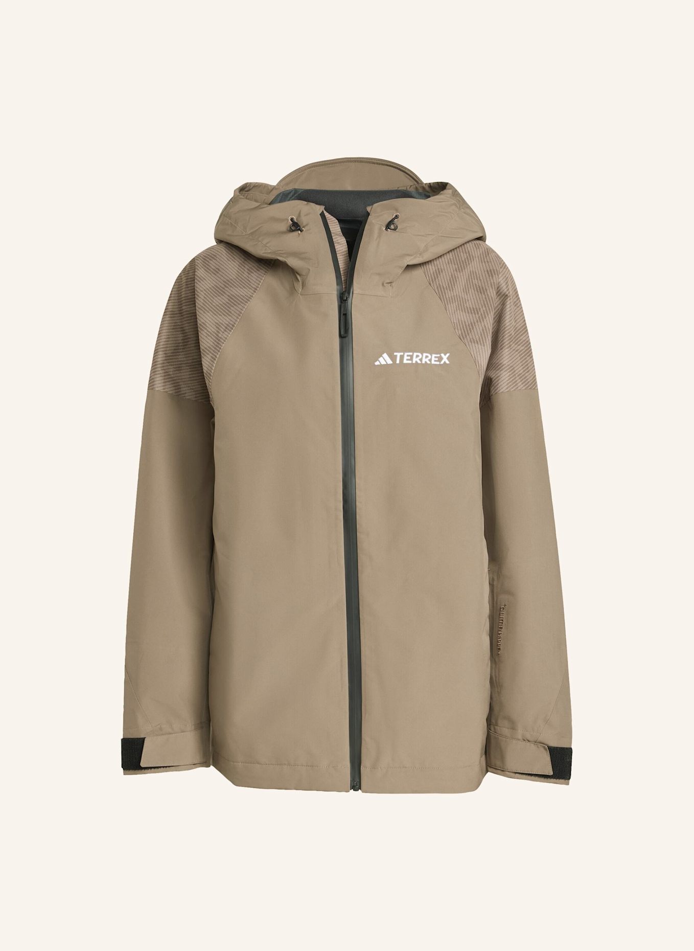 adidas TERREX TERREX XPERIOR HYBRID PRIMEKNIT CLIMAPROOF+ JACKE: BRAUN