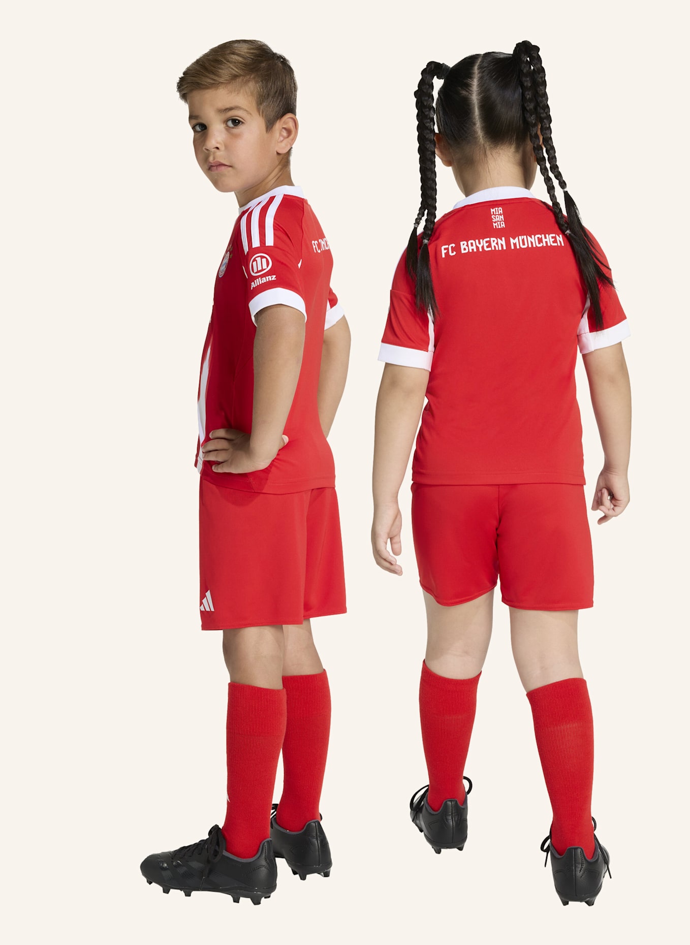 adidas FC BAYERN MÜNCHEN 25/26 KIDS MINI-HEIMAUSRÜSTUNG: ROT