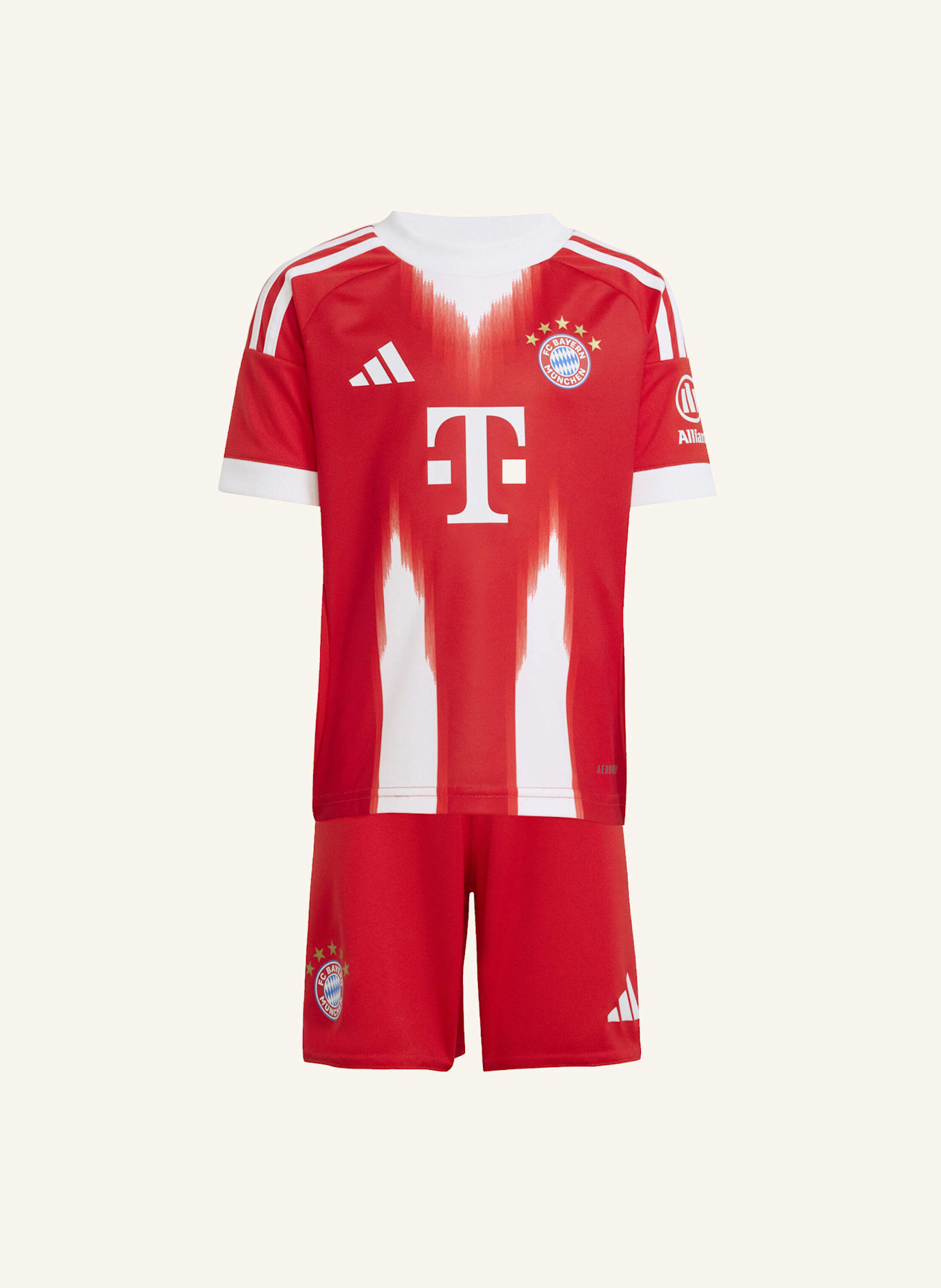 adidas FC BAYERN MÜNCHEN 25/26 KIDS MINI-HEIMAUSRÜSTUNG: ROT