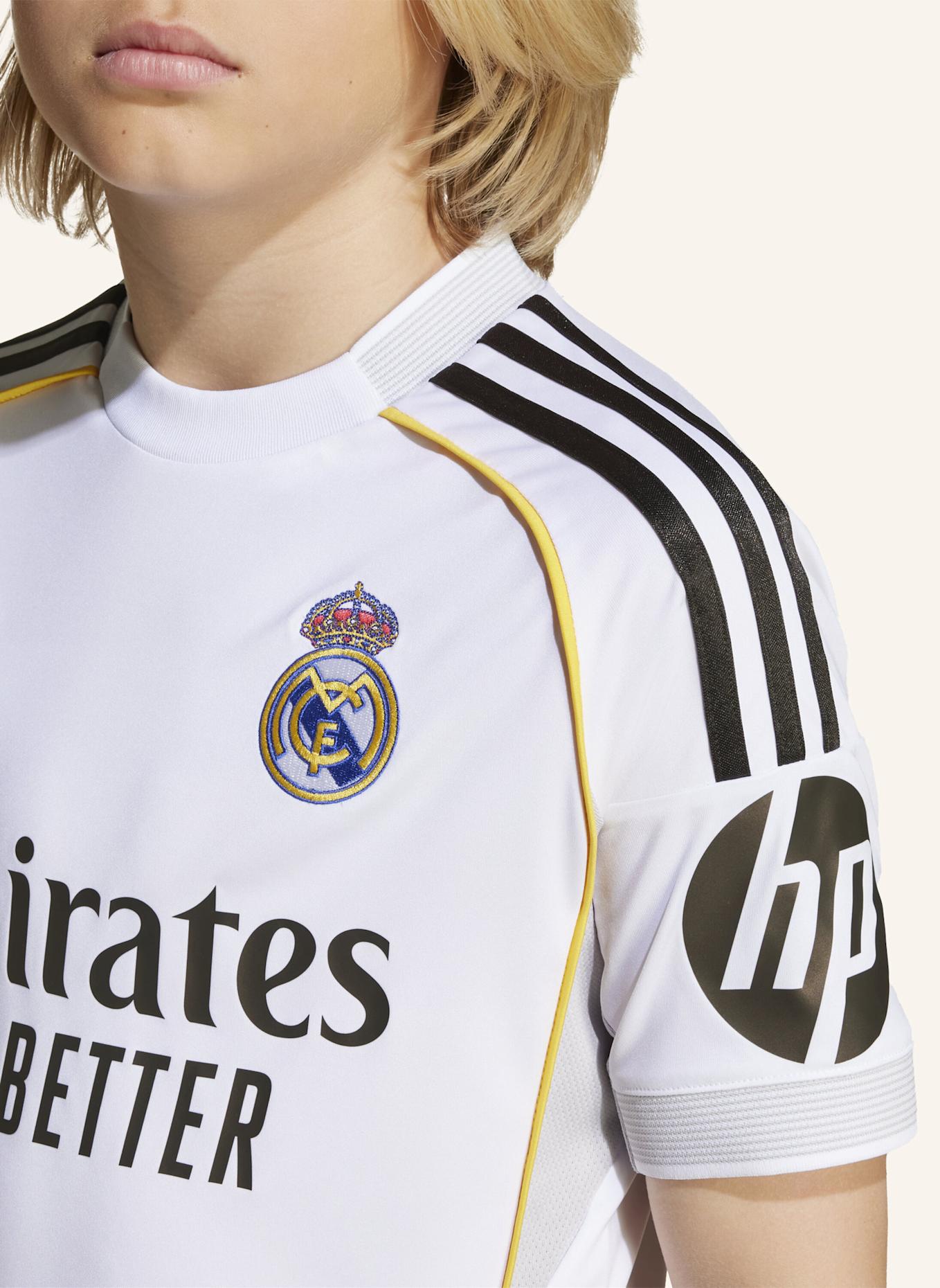 adidas REAL MADRID 25/26 JUNIOR-HEIMAUSRÜSTUNG: WEISS