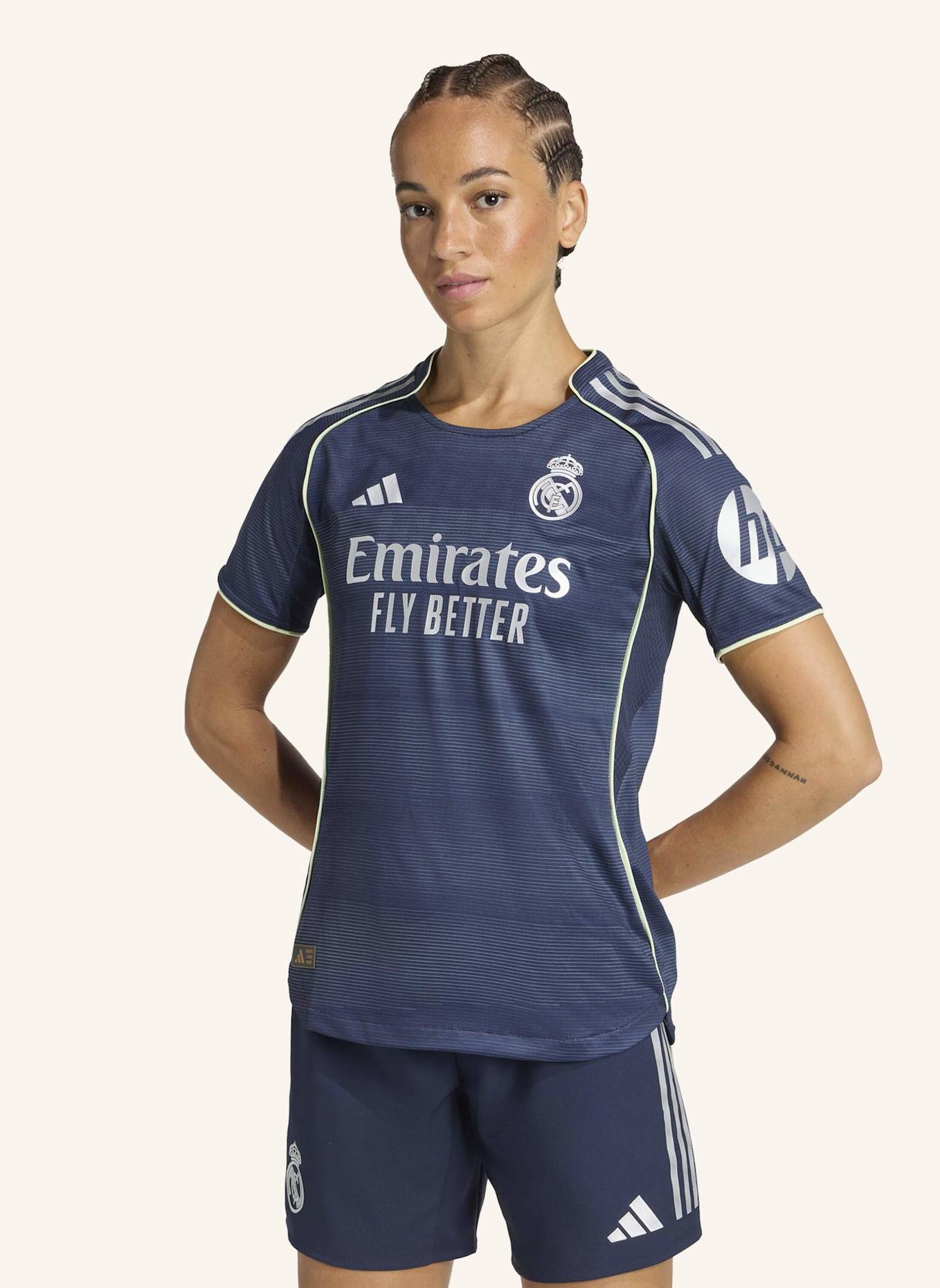 adidas REAL MADRID 25/26 AUSWÄRTSTRIKOT AUTHENTIC: BLAU