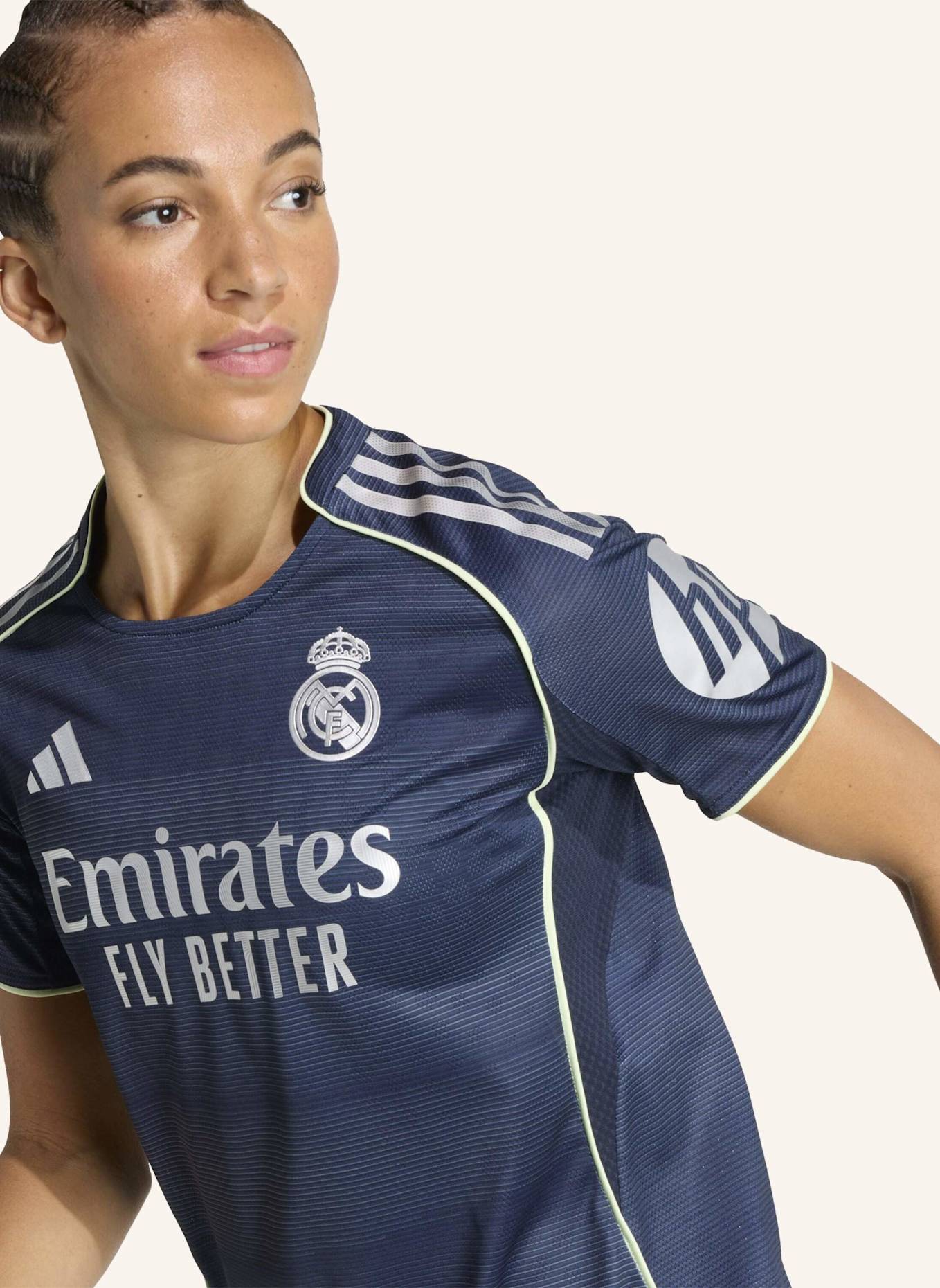 adidas REAL MADRID 25/26 AUSWÄRTSTRIKOT AUTHENTIC: BLAU